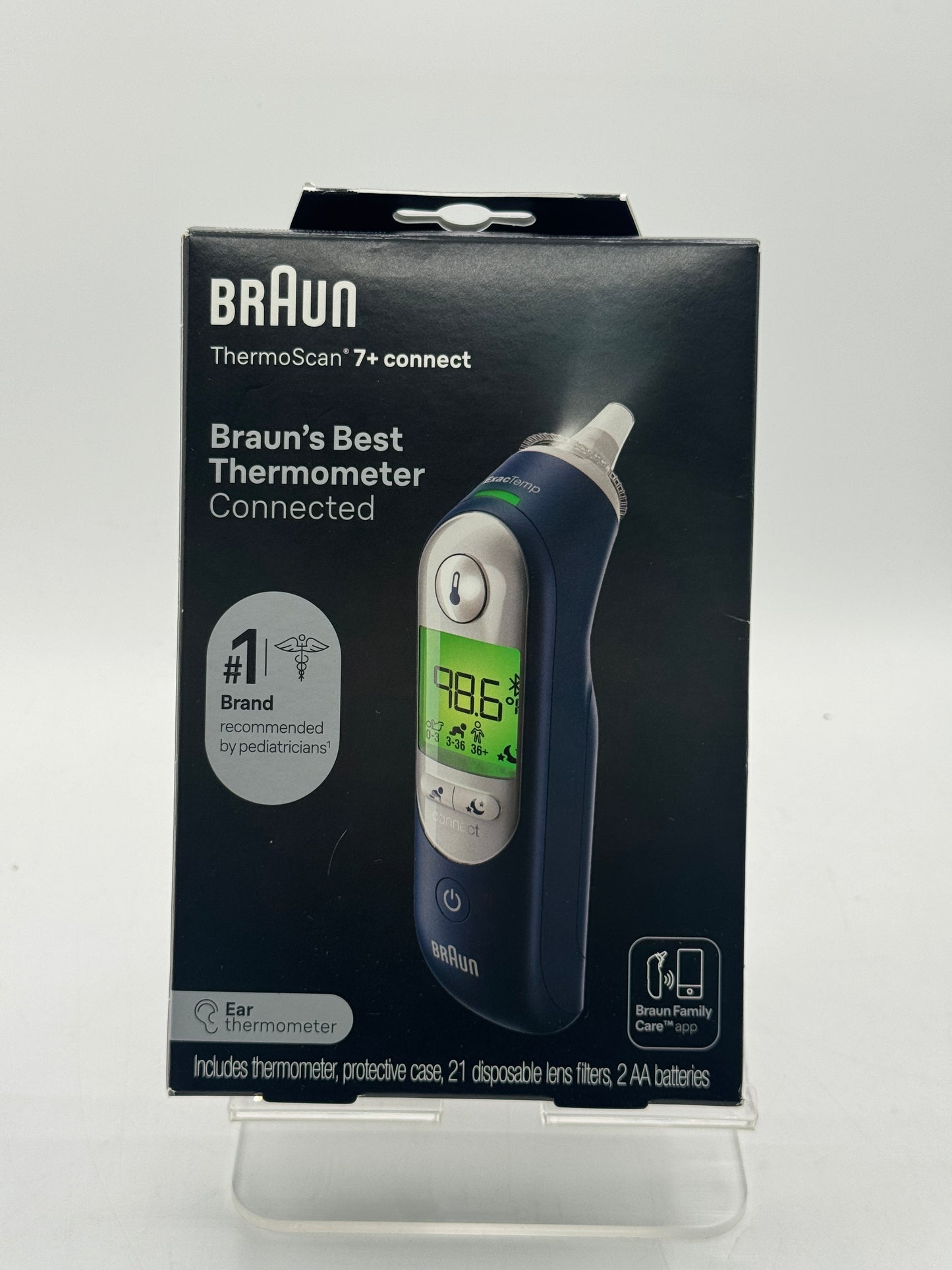 Braun ThermoScan 7+ Connect Blue Digital Thermometer New In Box