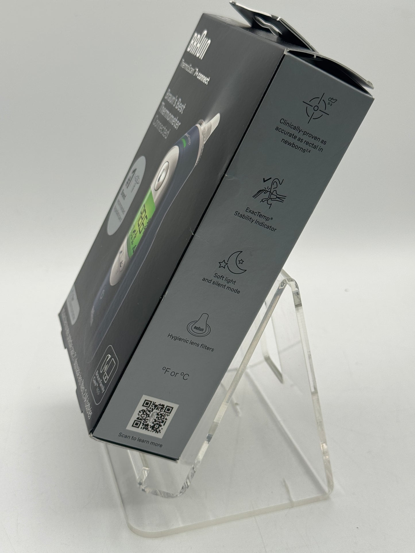 Braun ThermoScan 7+ Connect Blue Digital Thermometer New In Box