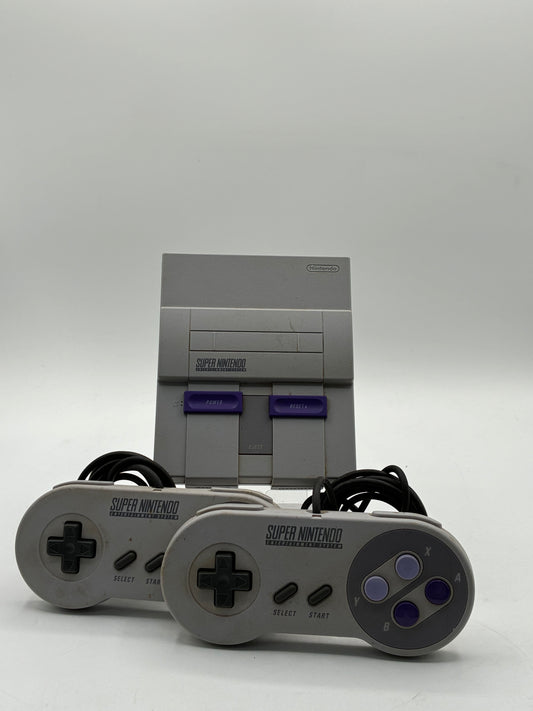 Super NES Nintendo Deck Mini Console CLV 201 w/ 2 Controllers *Tested & Working* Free Shipping