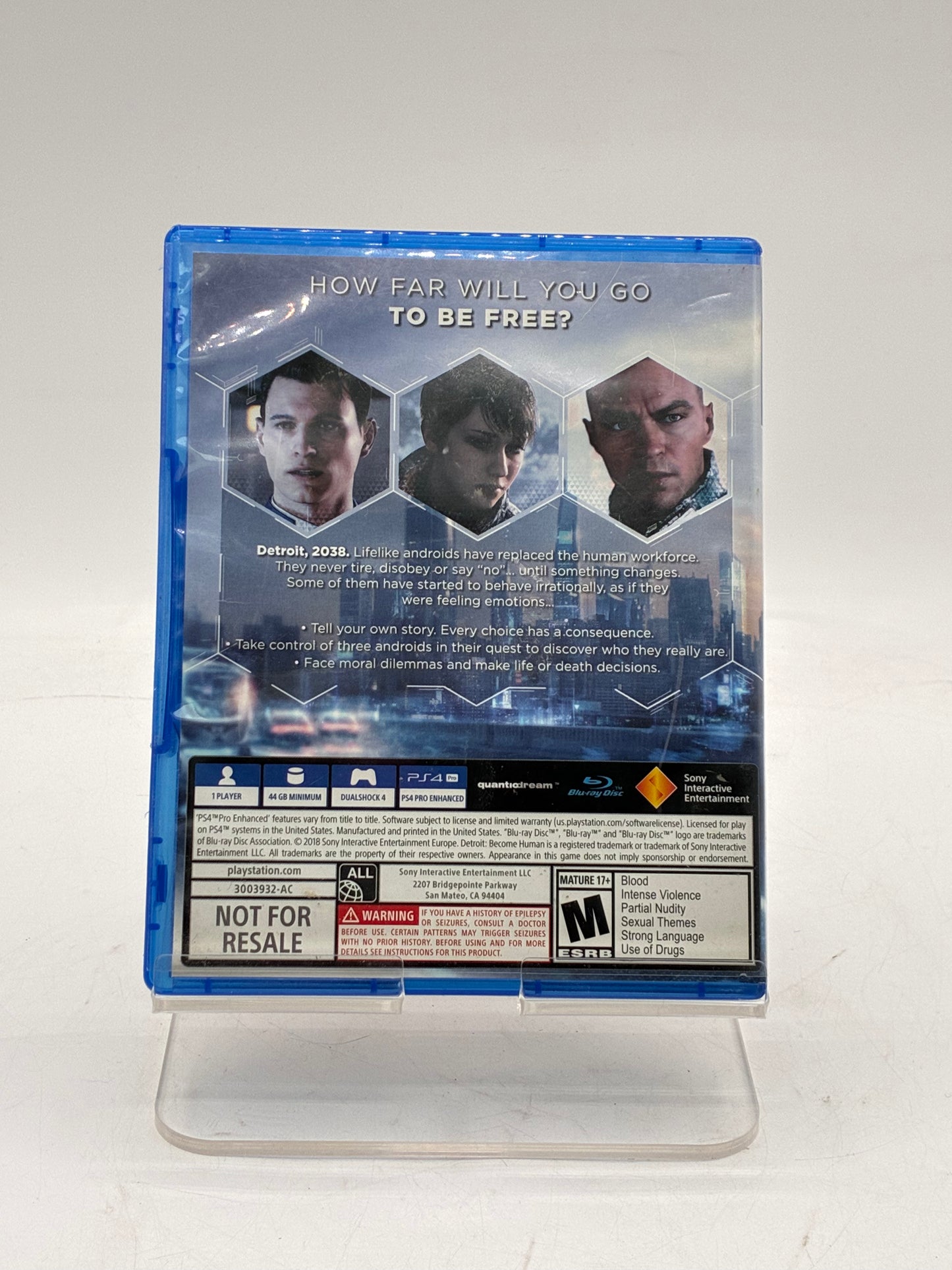 Playstation 4 Detroit Become Human Game - Free Shipping!