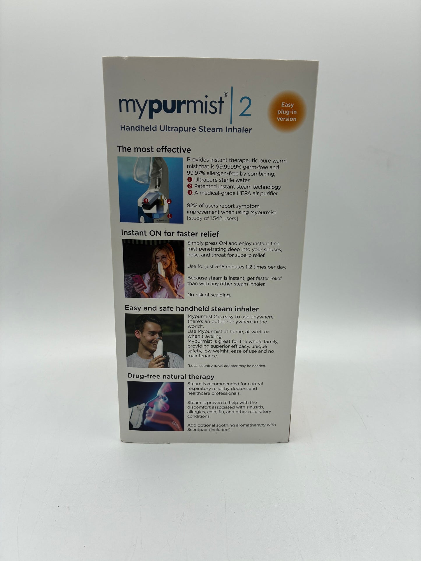 My Purmist Handheld Ultrapure Steam Inhaler - New In Box