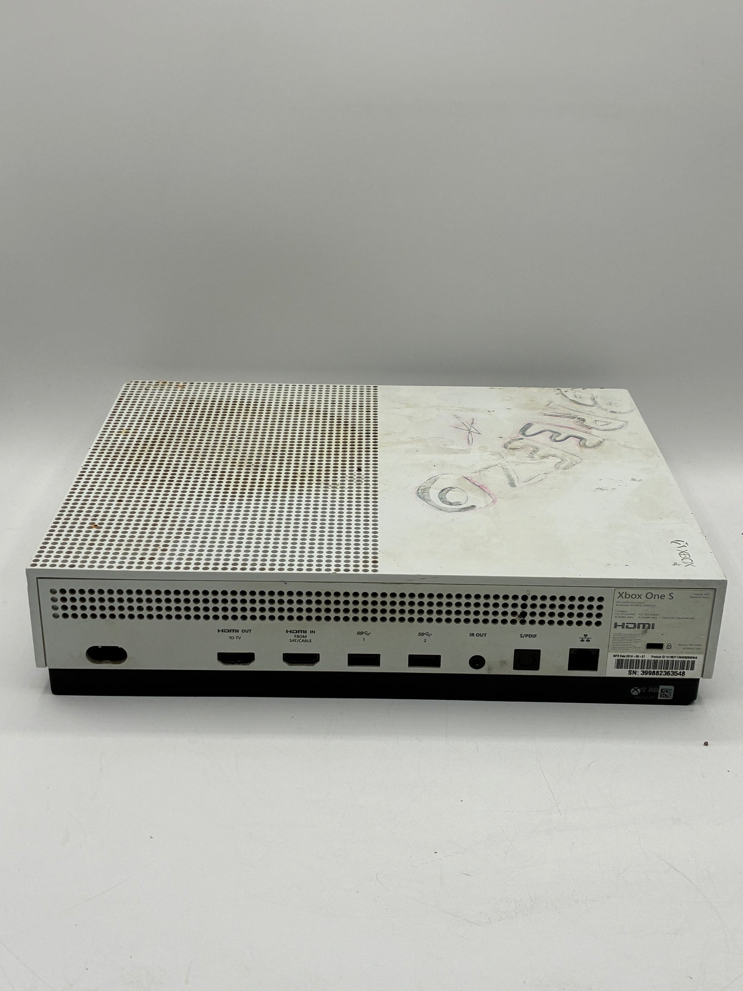Microsoft XBOX One S Series Model 1681 Video Game Console W/ Controller Tested