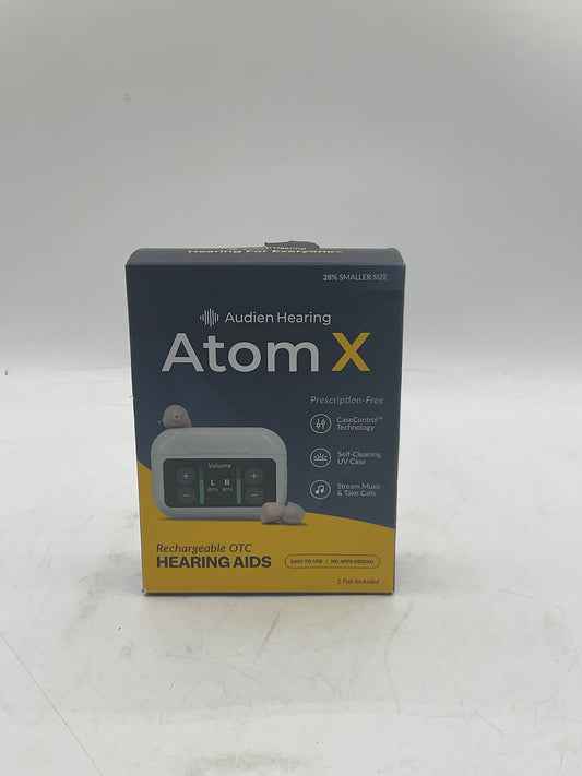 Audien ATOM X Wireless Rechargeable OTC Hearing Aids TOUCH SCREEN
