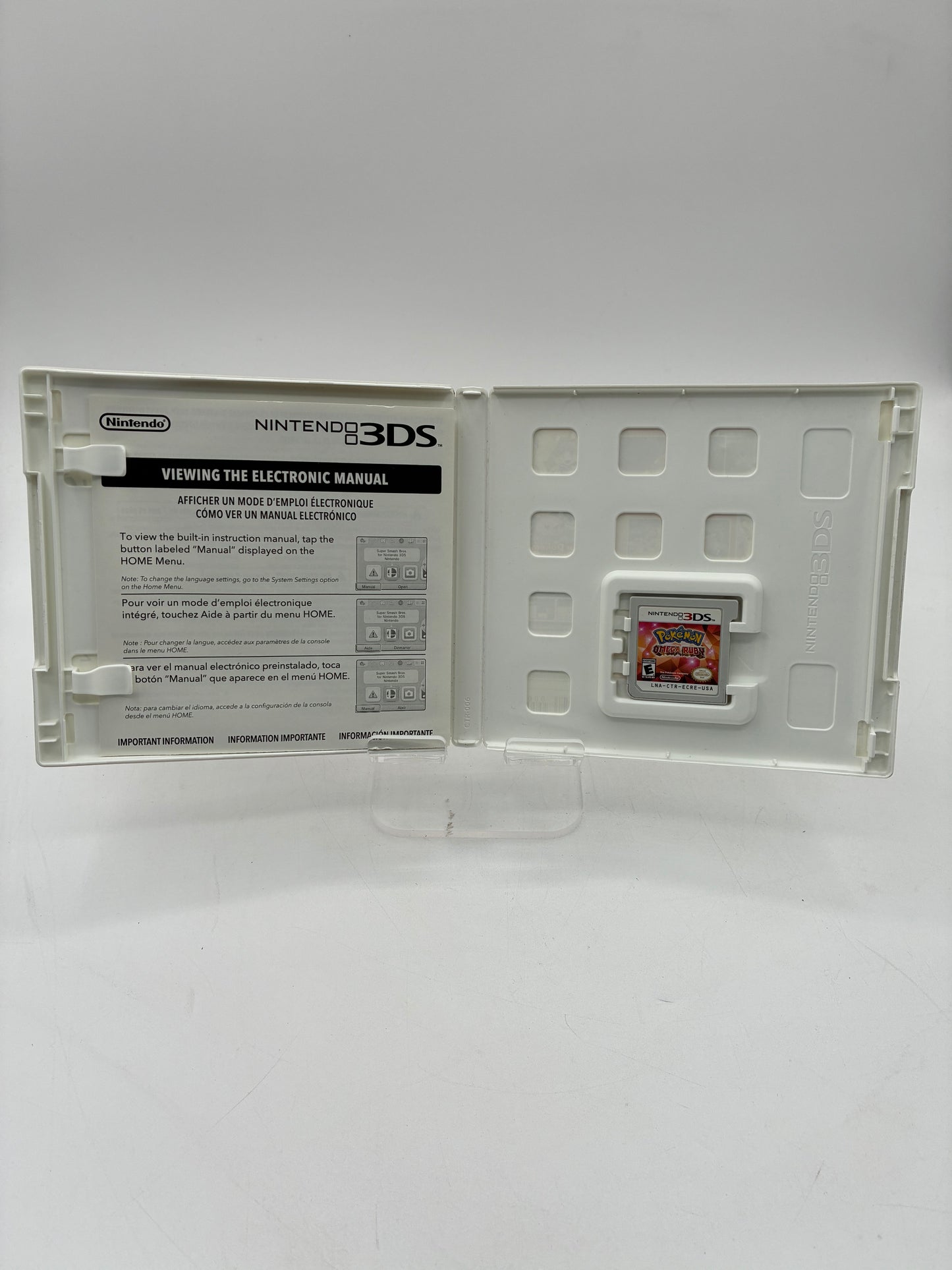 Nintendo 3DS Pokemon Omega Ruby Game with Box and Inserts