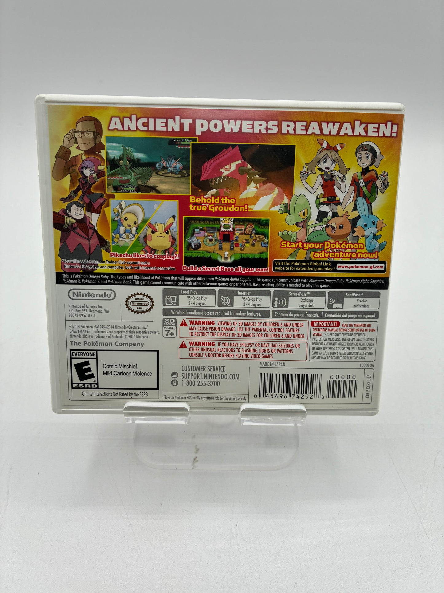 Nintendo 3DS Pokemon Omega Ruby Game with Box and Inserts