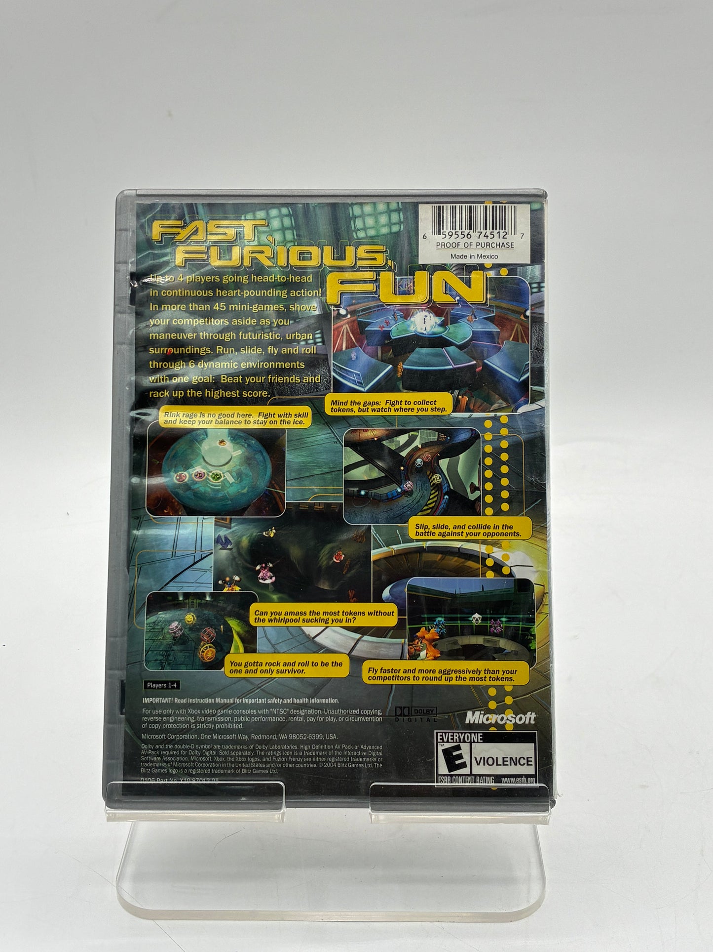 Xbox Fuzion Frenzy Video Game with Box - Free Shipping!
