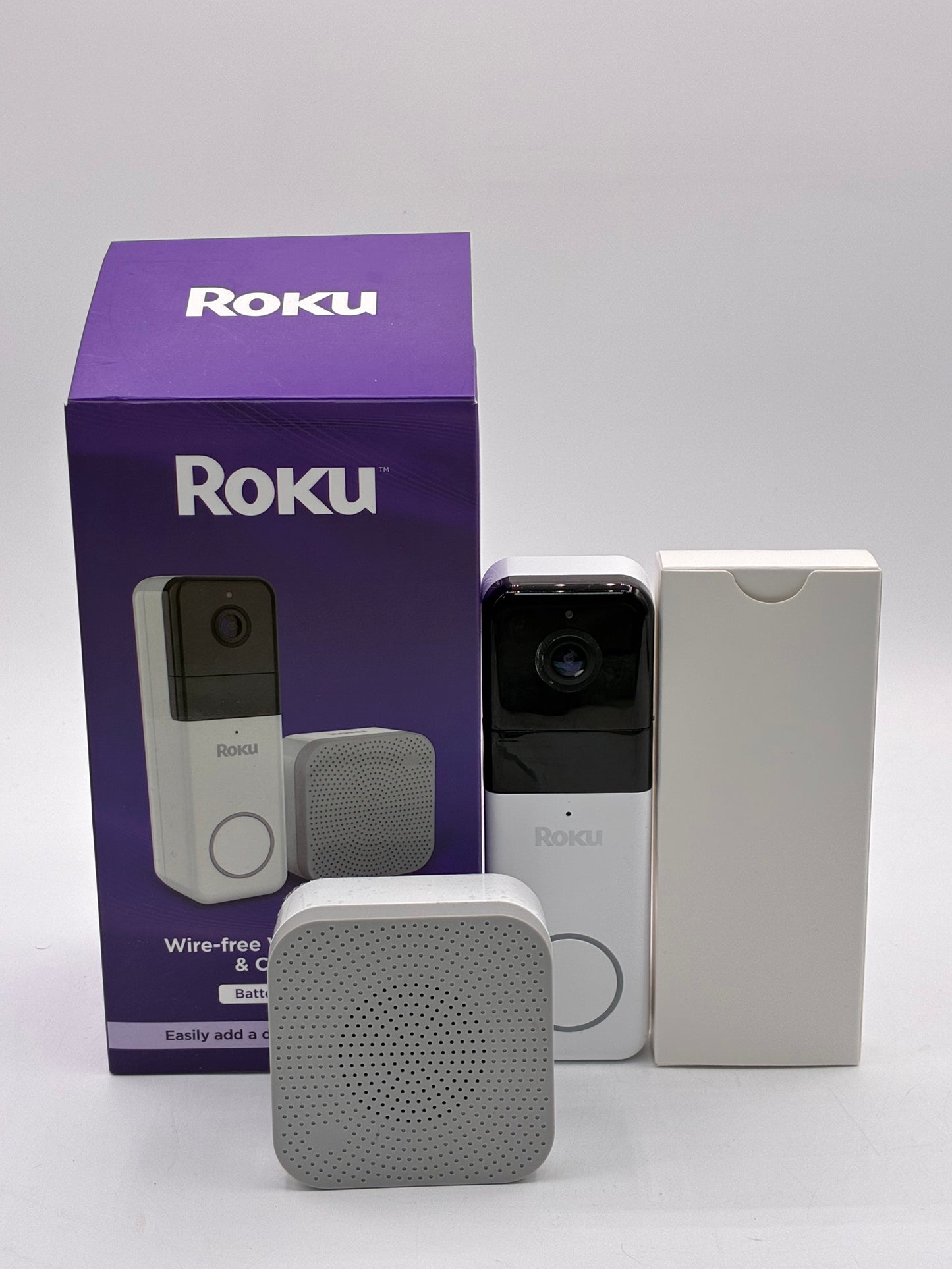 Roku Free Video Doorbell and Chime SE Motion Detection Multi-Colored - Open Box