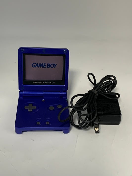 Nintendo Game Boy Advance SP Console - Cobalt Blue- With Charger Tested