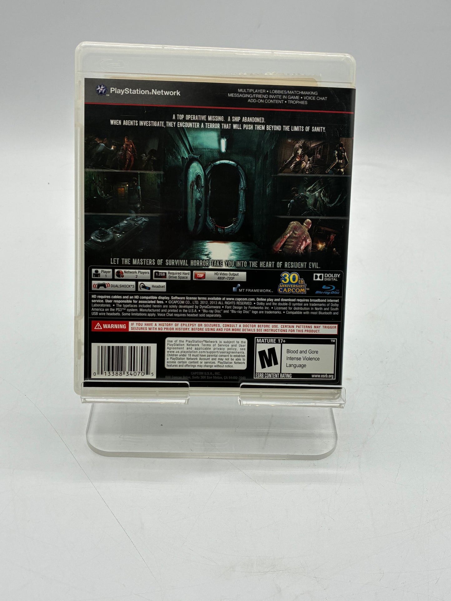 Playstation 3 Resident Evil Revelations Video Game - Free shipping!