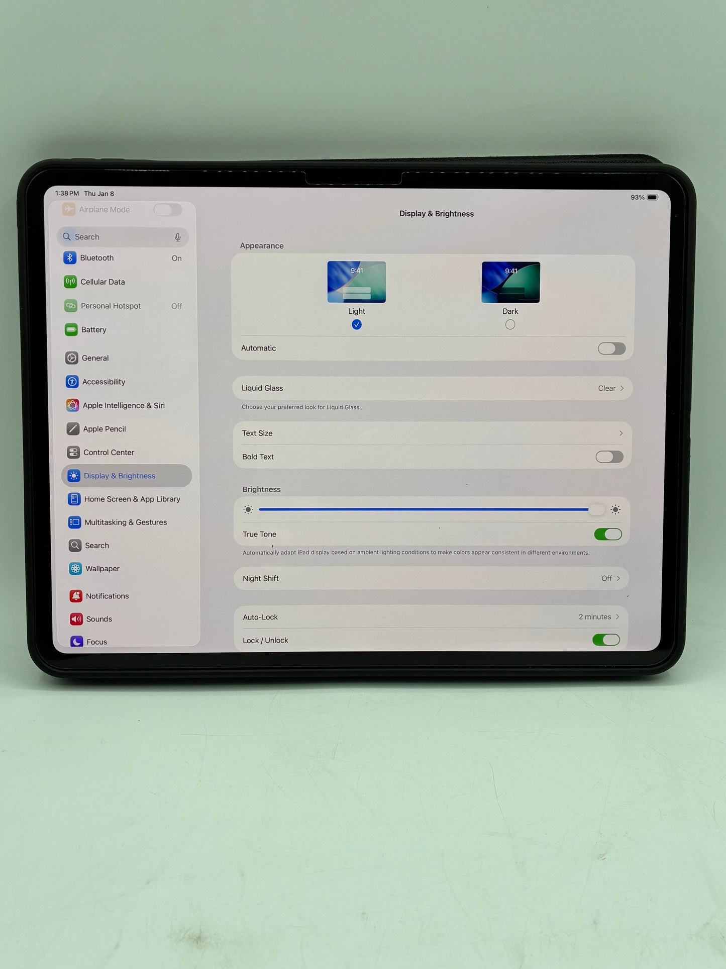 Unlocked Apple iPad Pro 13" M4 256GB Wi-Fi + LTE A2926 MVXT3LL/A Silver 97% BH