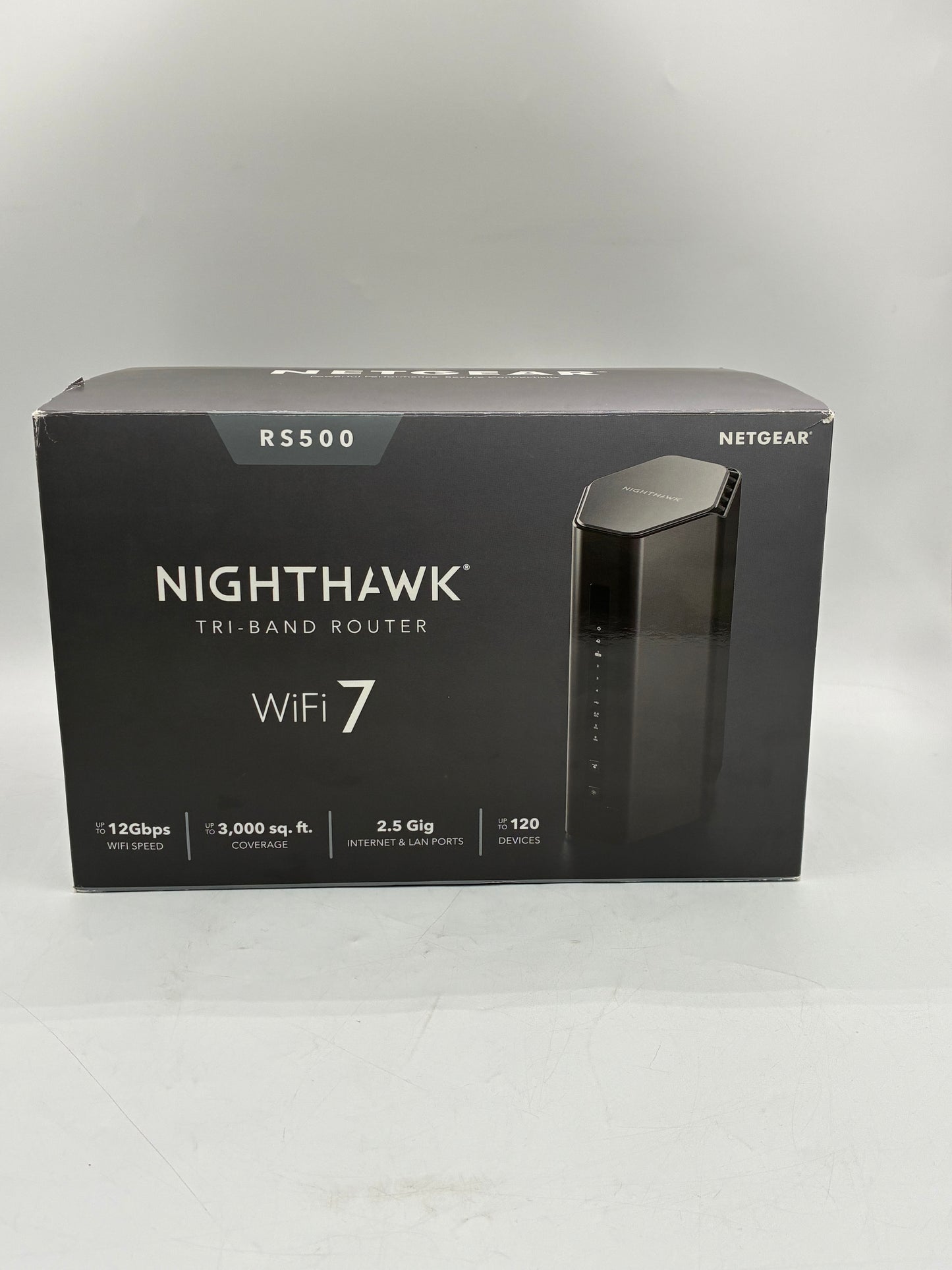 NETGEAR Nighthawk RS500 / BE12000 Tri-Band WiFi 7 Router 2.5 Gig Internet Port