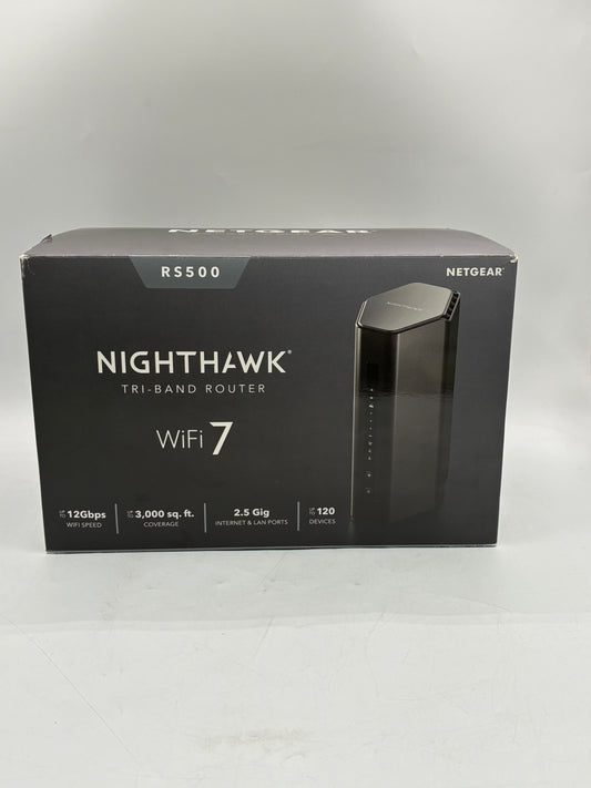 NETGEAR Nighthawk RS500 / BE12000 Tri-Band WiFi 7 Router 2.5 Gig Internet Port