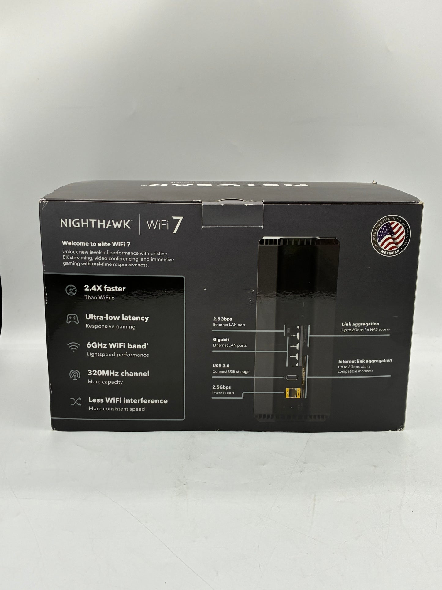 NETGEAR Nighthawk RS500 / BE12000 Tri-Band WiFi 7 Router 2.5 Gig Internet Port