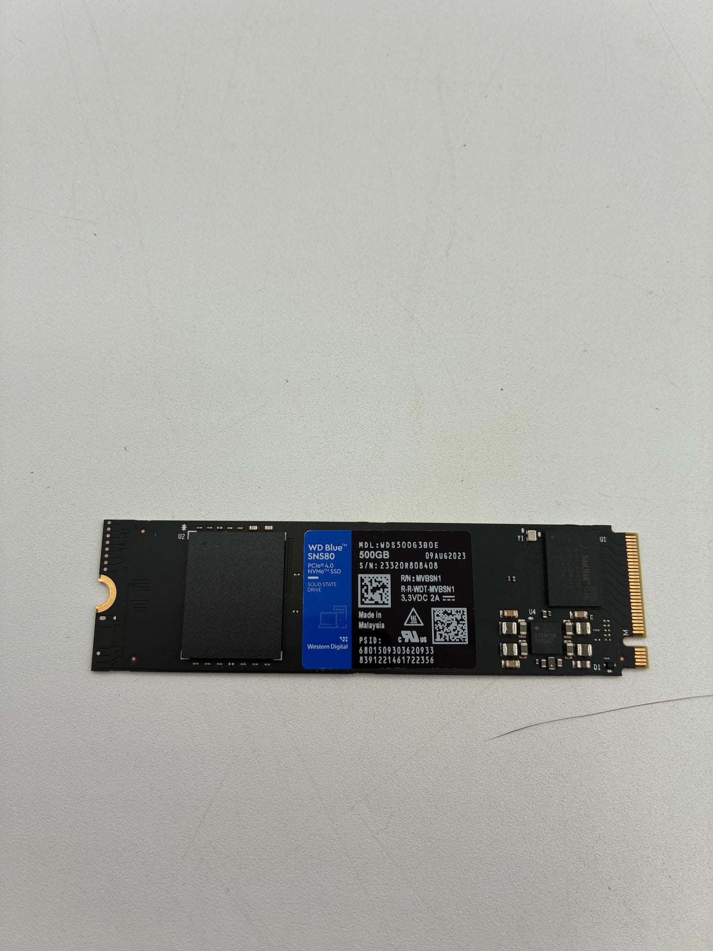 Western Digital 500GB WD Blue SN570 2280 NVMe Internal SSD WDS500G3B0C