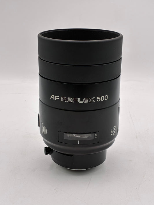 Minolta AF Reflex 500mm f/8 for Sony Minolta A Mount Camera Lens Free Shipping