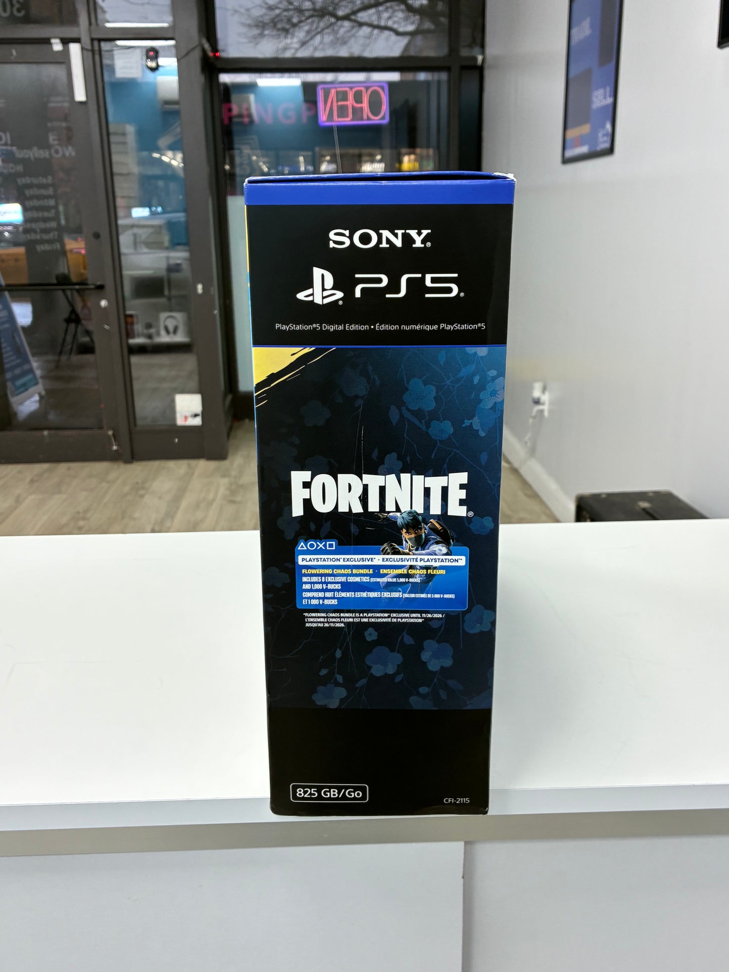 PlayStation 5 Digital CFI-2115 Fortnite Flowering Chaos Bundle 825GB White - New