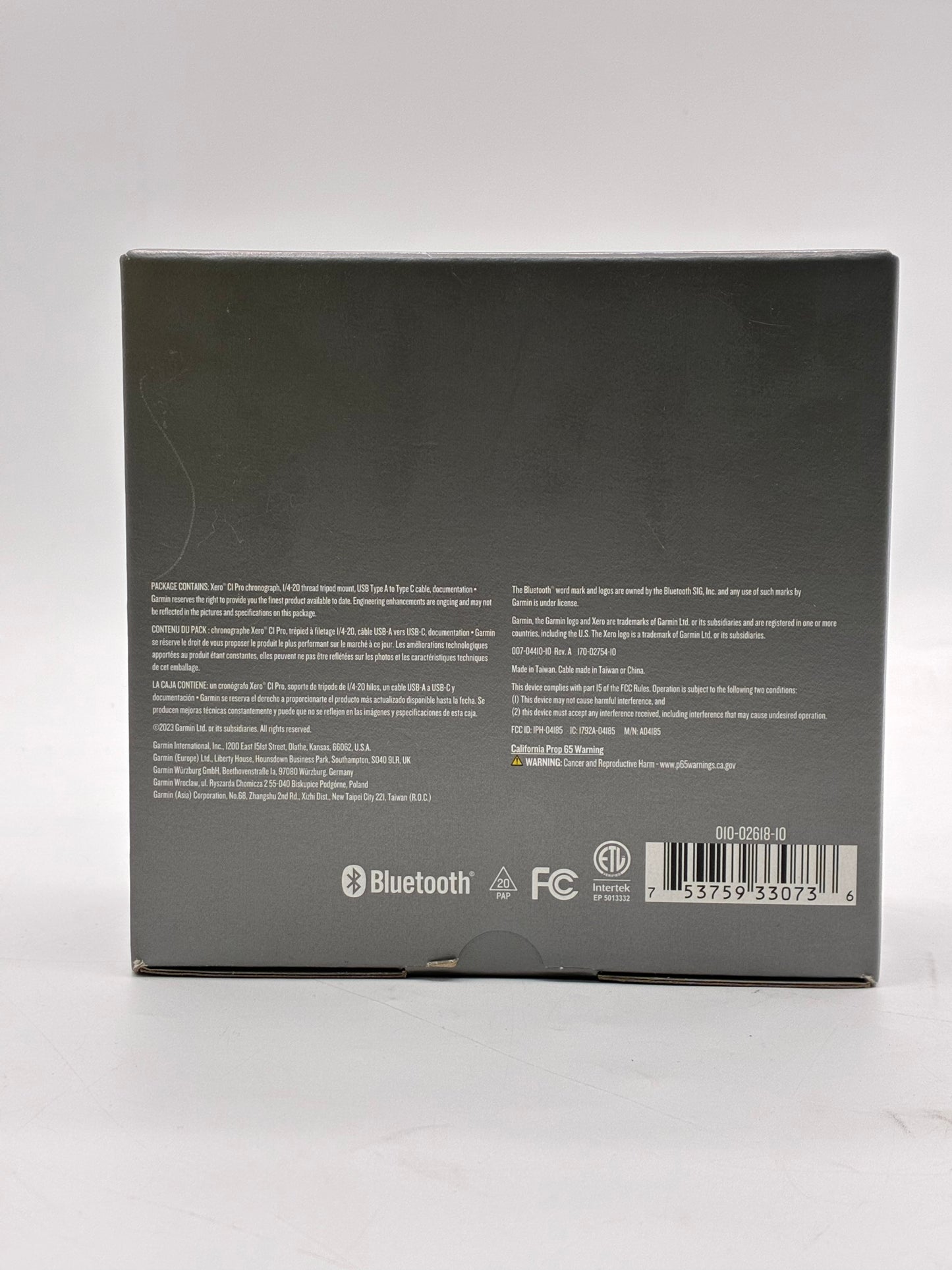 Garmin Xero C1 Pro Chronograph Ballistic Calculation Monitor Device 010-02618-10