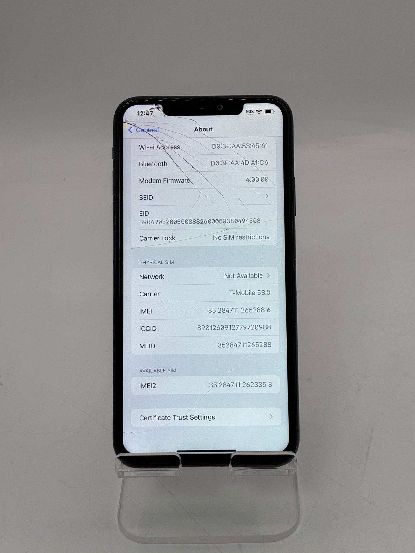 Unlocked Apple iPhone 11 Pro Max 6.5" 64GB A2161 MWFR2LL/A Green