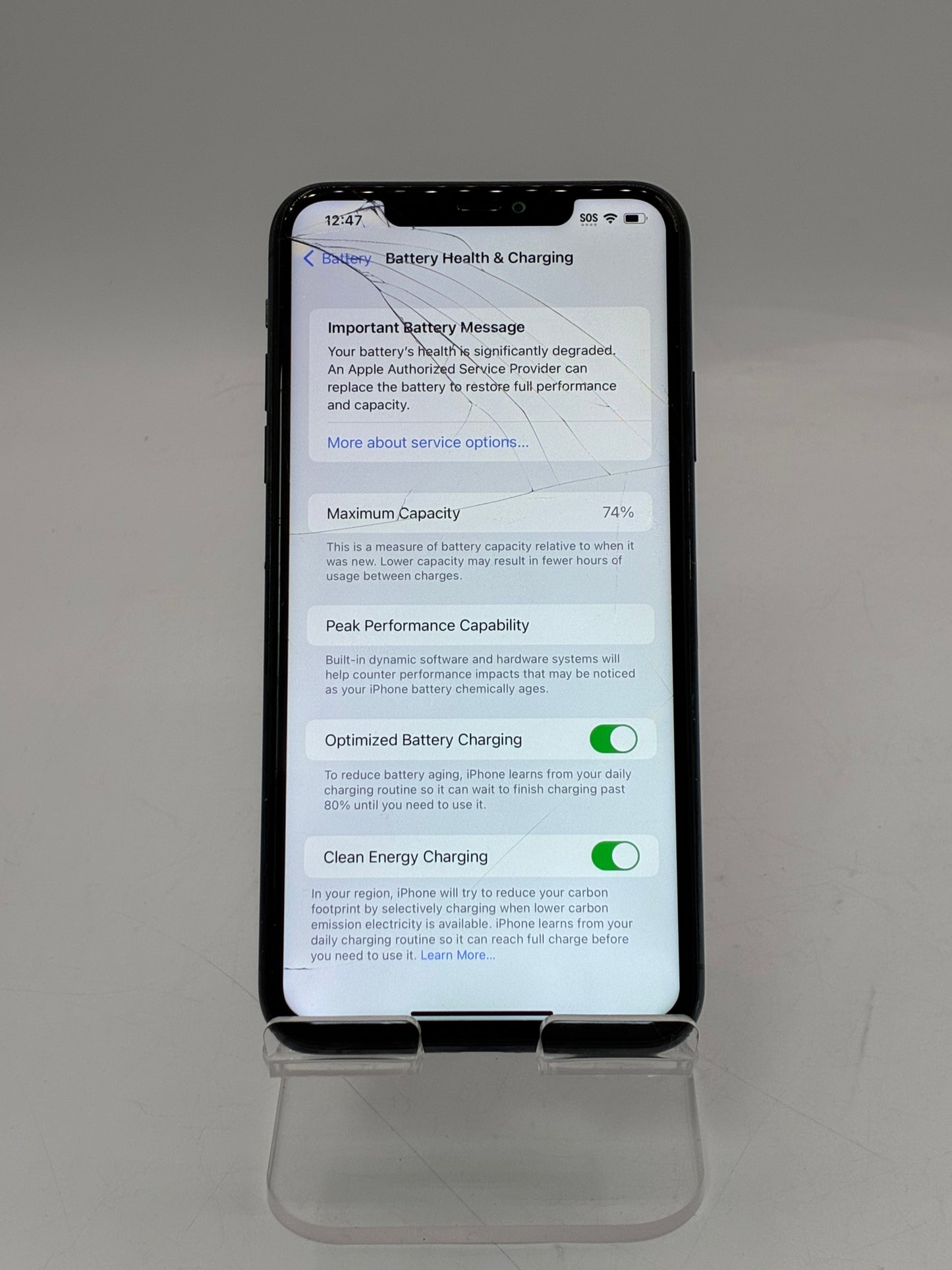 Unlocked Apple iPhone 11 Pro Max 6.5" 64GB A2161 MWFR2LL/A Green