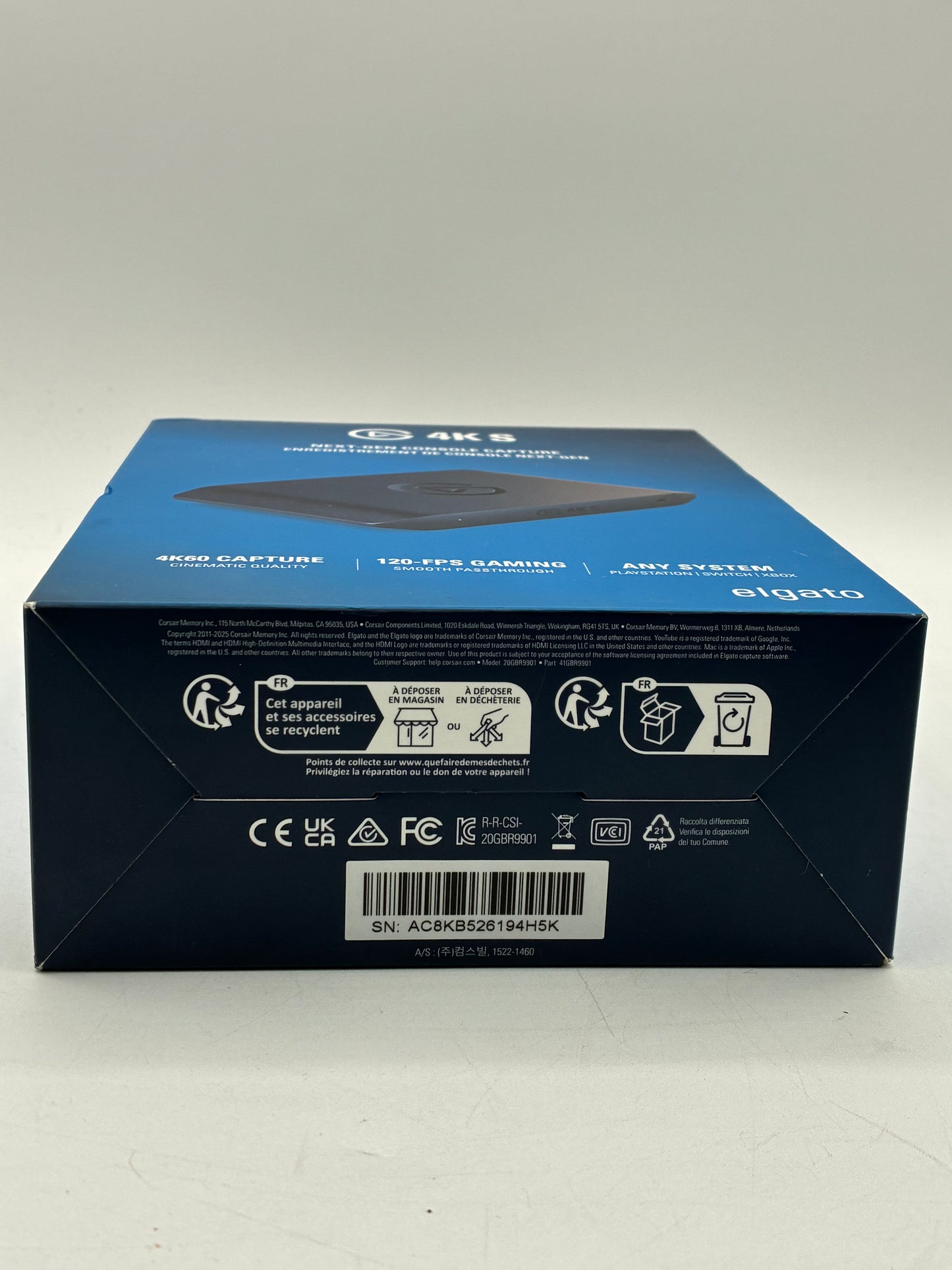 New Elgato 4K S Game Ext Capture Device 4K60 10GBR9901 for PS5 Xbox PC Mac iPad