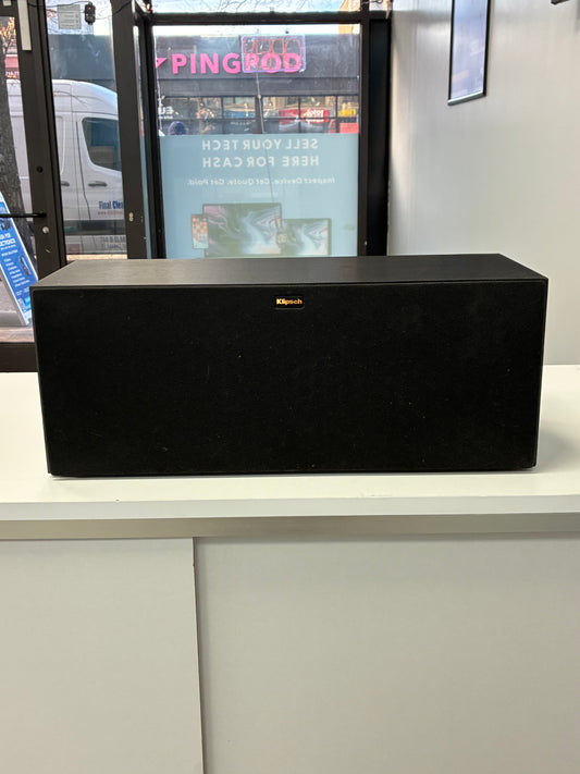 Bose Klipsch R-25C Center Channel Speaker Black Rectangular Banana Jack