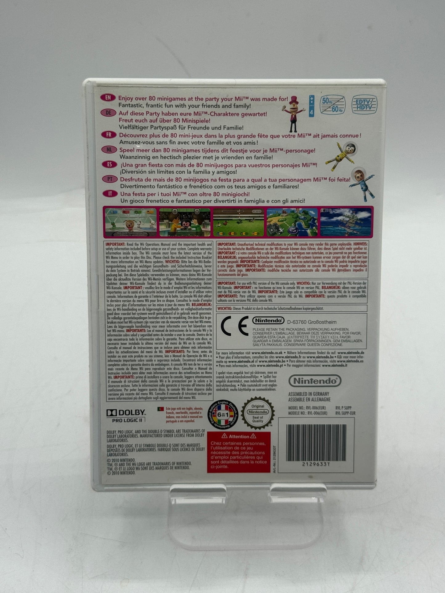 Wii Party (Nintendo Wii, 2010) CIB Complete Tested Game w/ Manual Tested Free Shipping