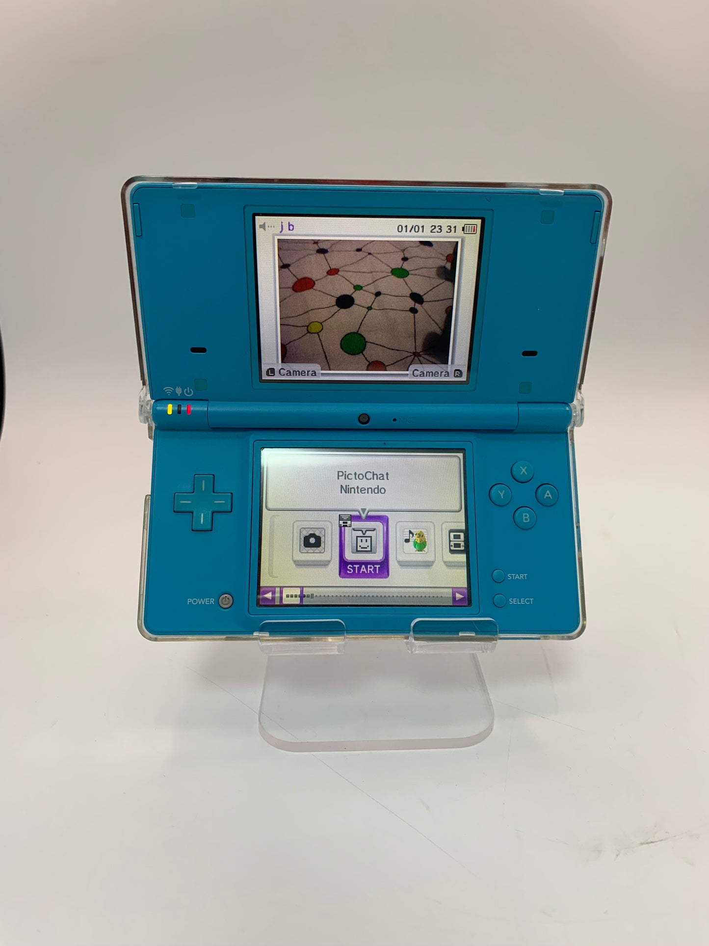 Nintendo DSI Handheld Console Light Blue, TWL-001 Console w/ Stylus Tested