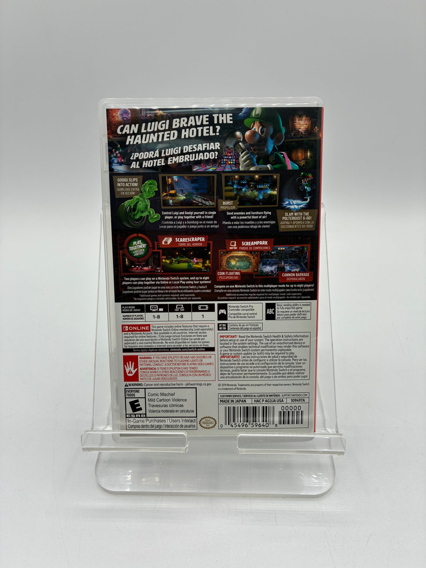 Nintendo Switch Luigi's Mansion 3 Video Game - Free Shipping!