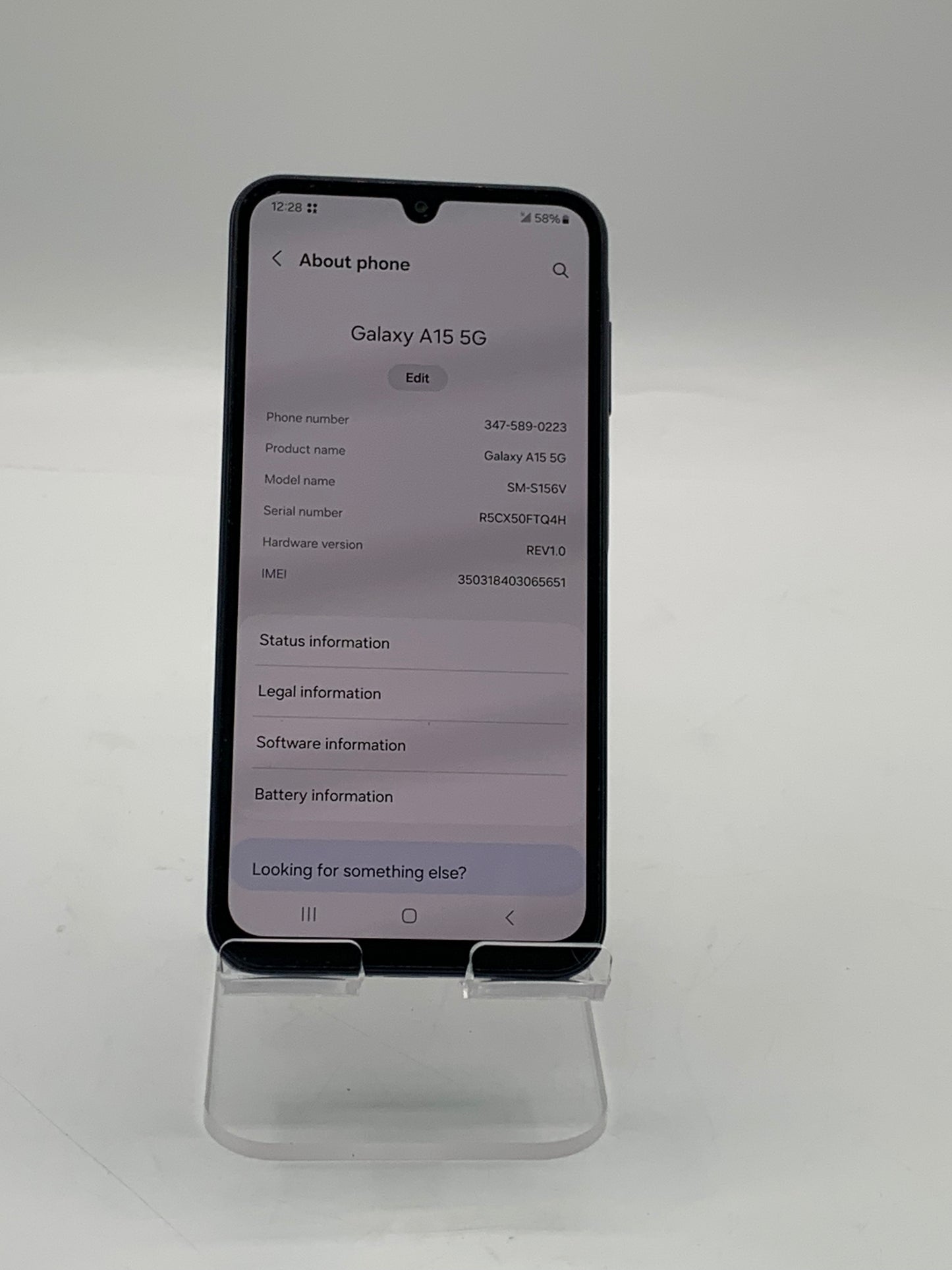 Unlocked Samsung Galaxy A15 5G 4GB RAM 128GB SM-A156U1/DS Aura Blue