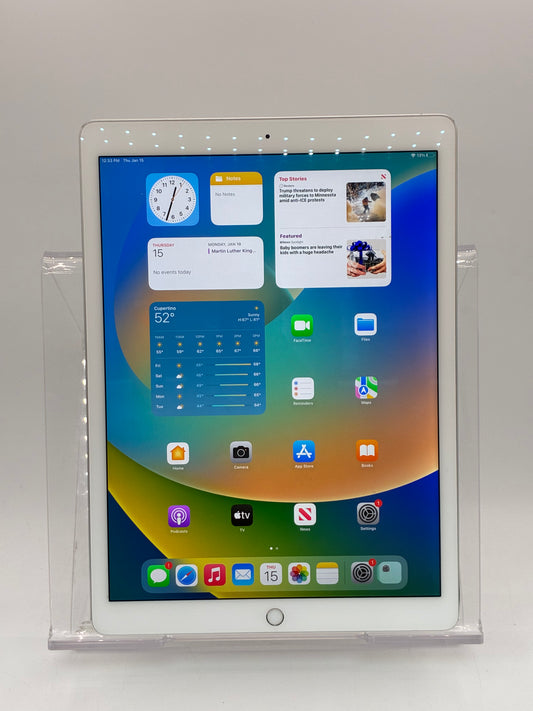 Apple iPad Pro 12.9" (1st Gen) A1584 256GB Silver Wi-Fi Only Free Shipping