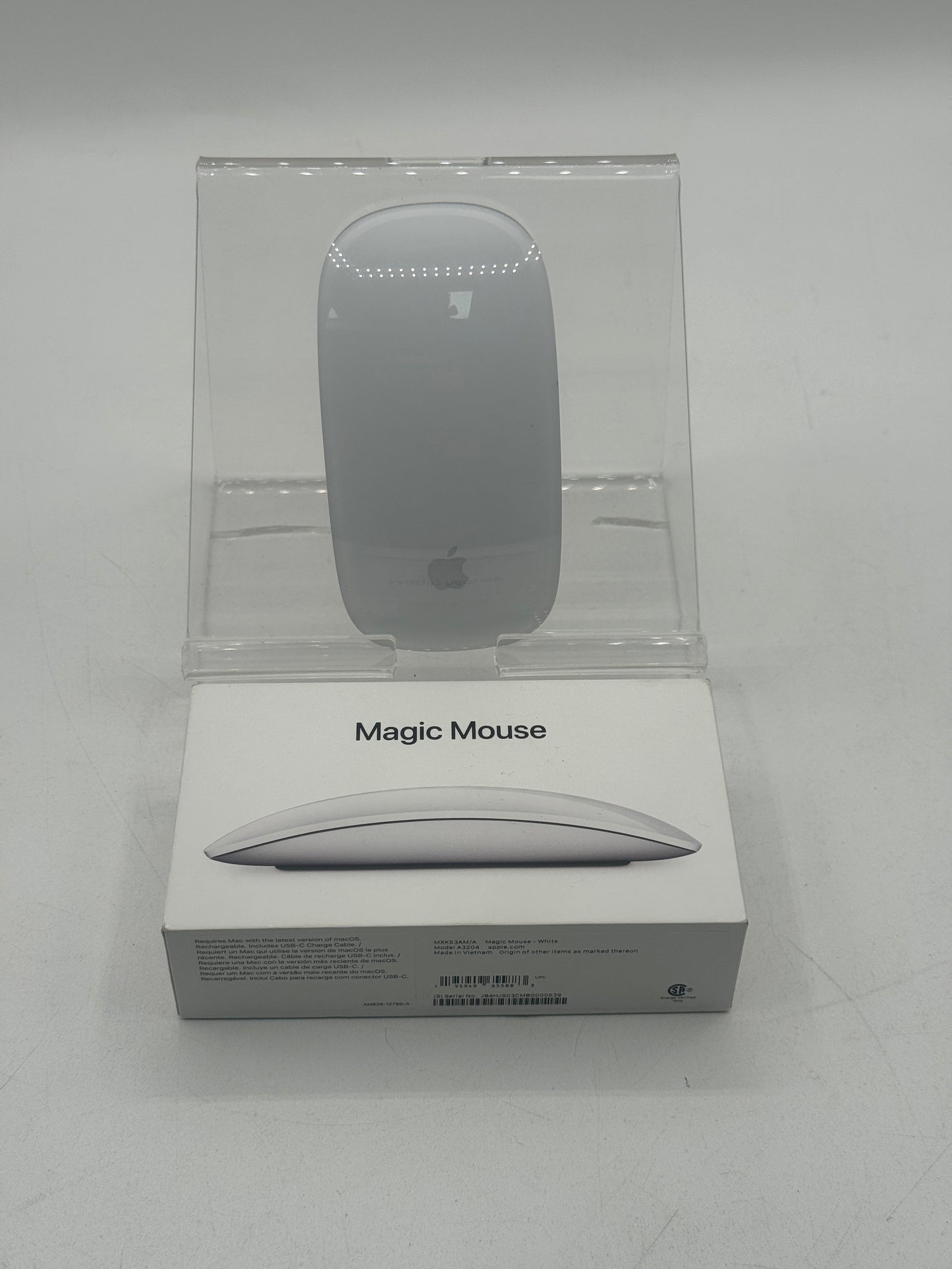 Apple Magic Mouse USB-C Multi-Touch White MXK53AM/A A3204 Free Shipping
