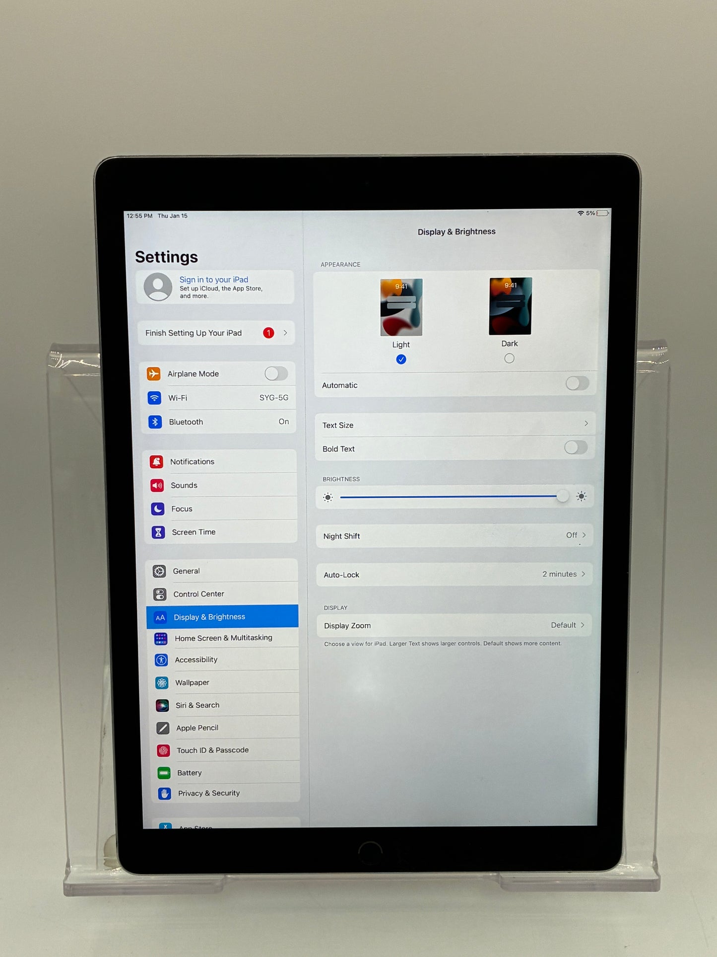 Apple iPad Pro 12.9" (1st Gen) A1584 128GB Silver