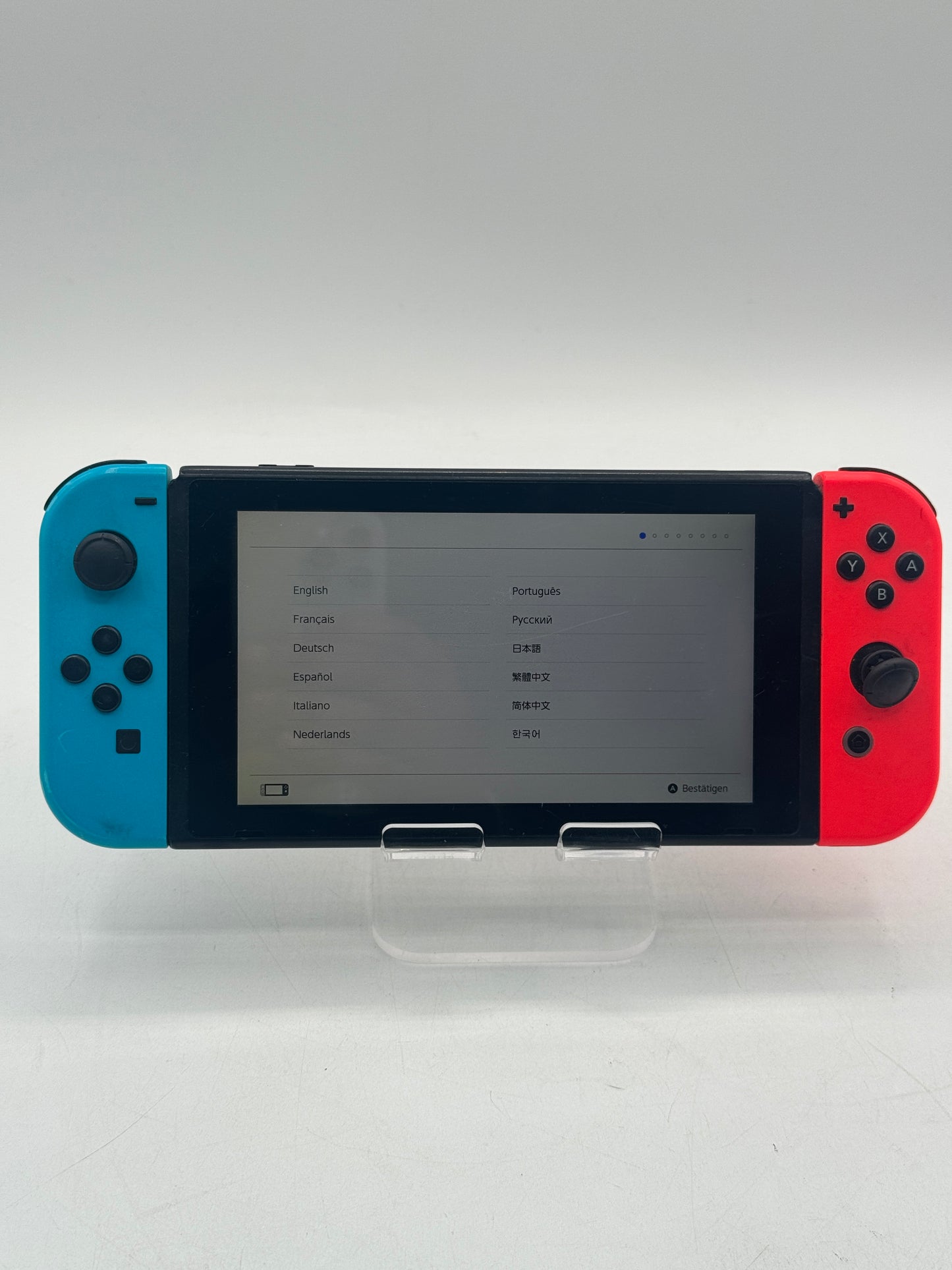 Nintendo Switch v1 Video Game Console HAC-001 Red/Blue Free Shipping