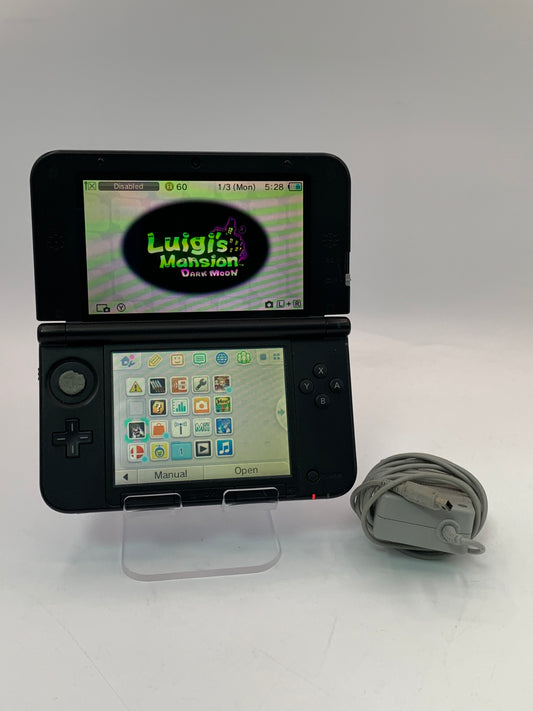 Nintendo 3DS XL SPR-001 USA Handheld Console Blue Black w/ Charger Tested