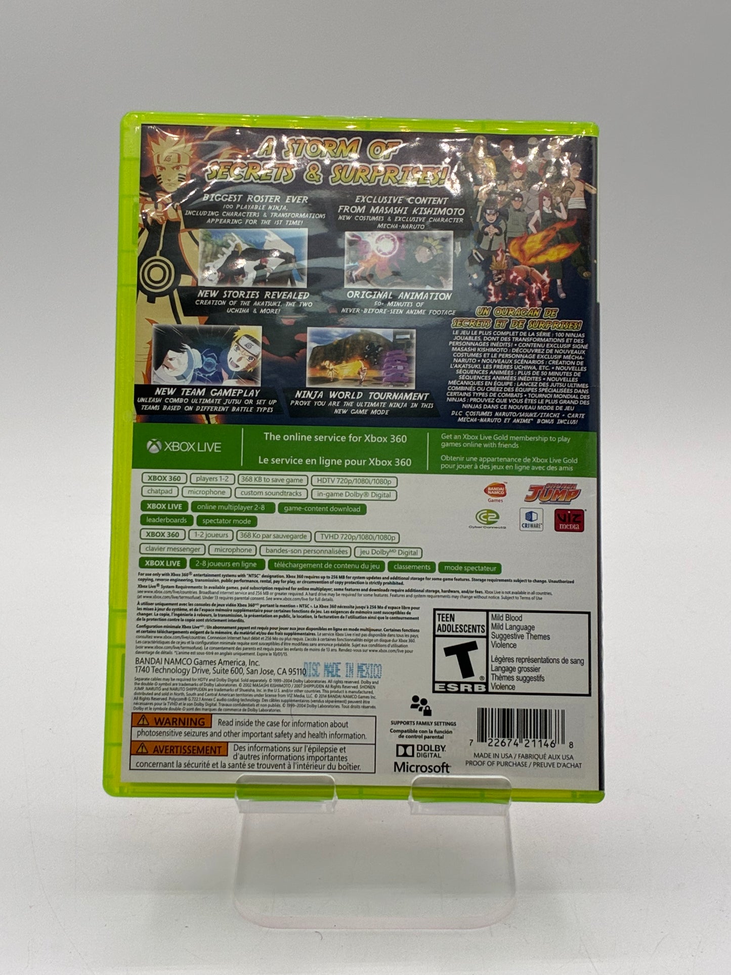 Xbox 360 Naruto Shippuden Ultimate Ninja Storm Revolution - Free Shipping!