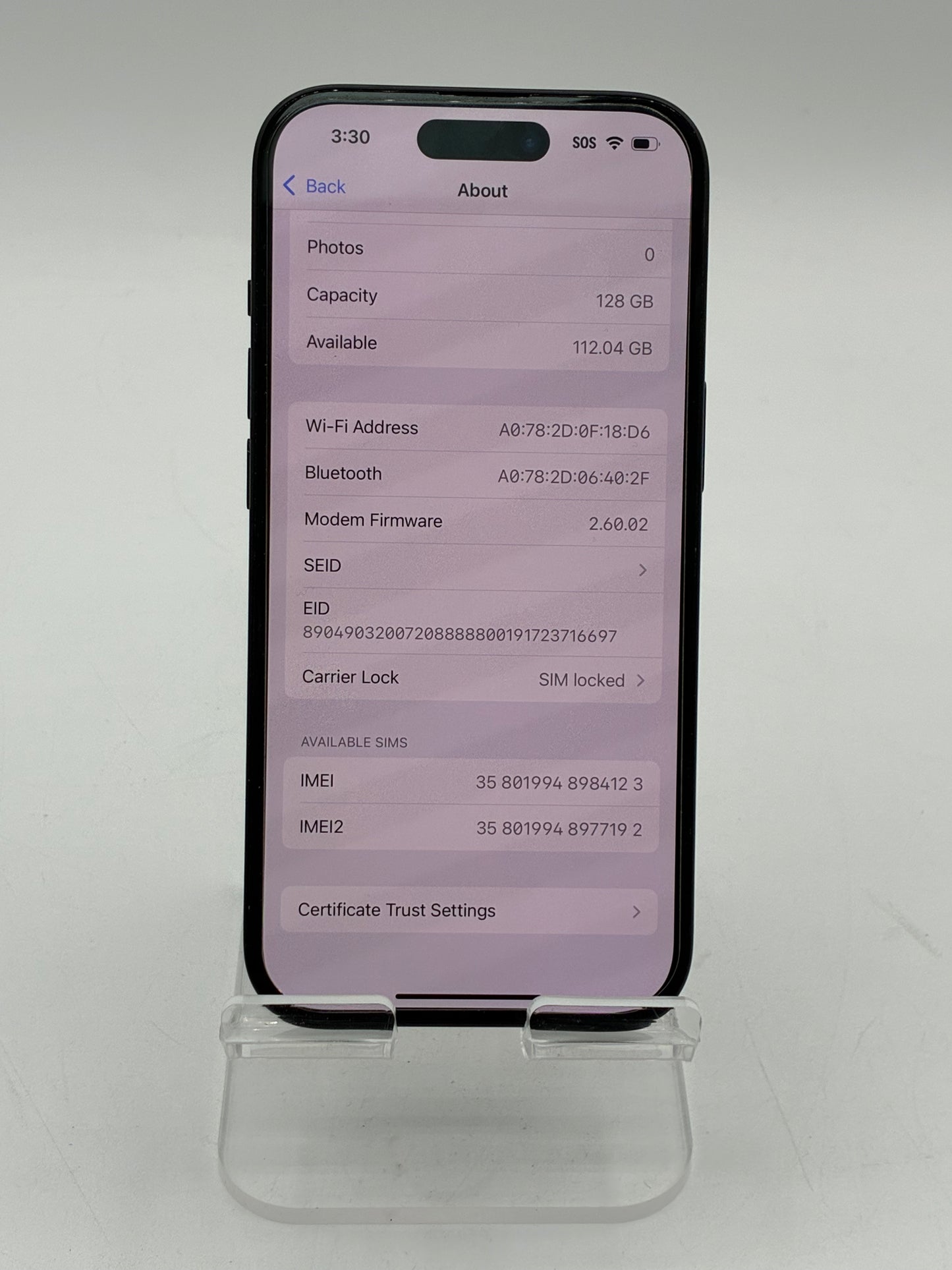 AT&T Apple iPhone 15 6.1 inch 128GB Black