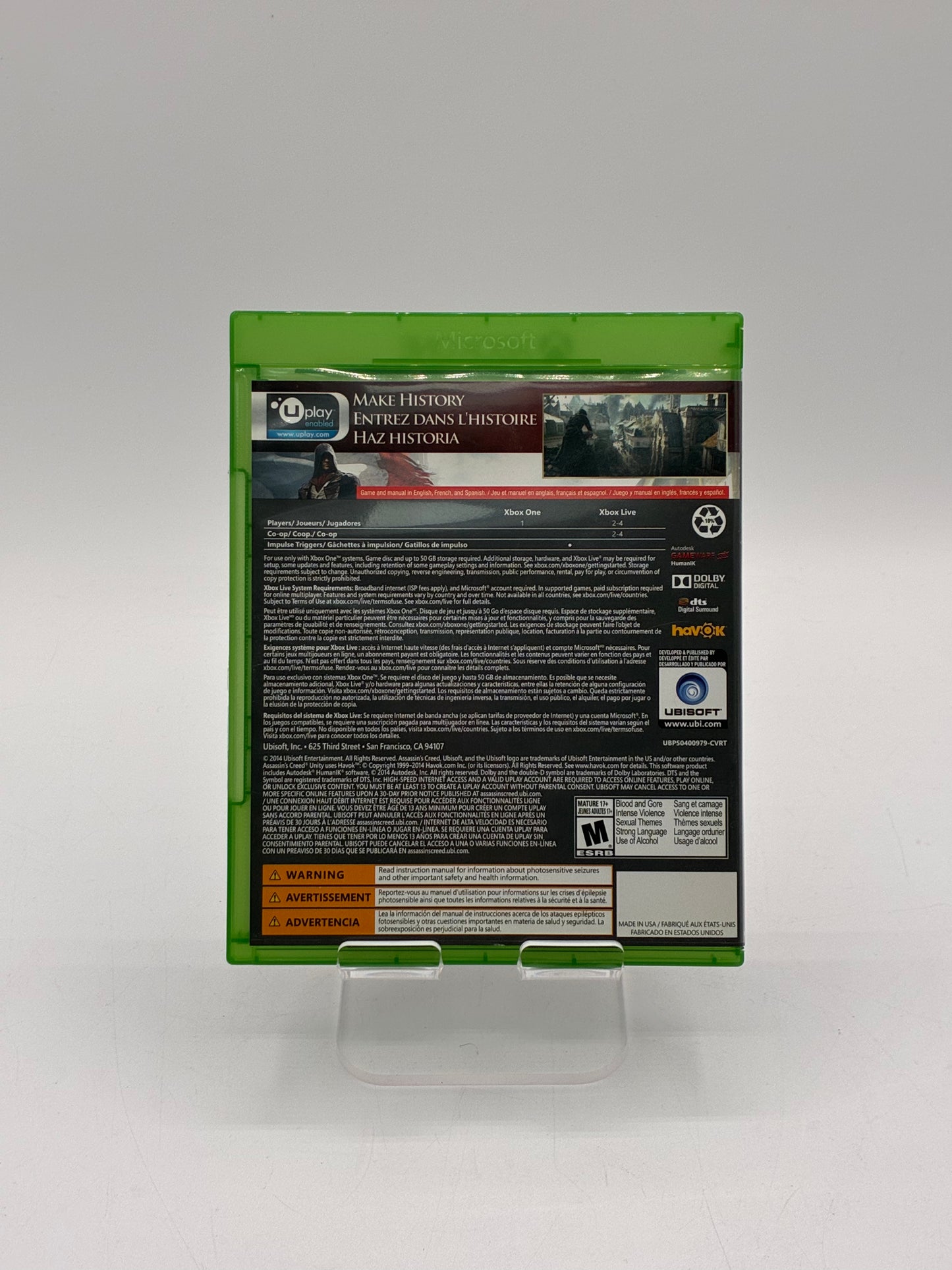 Xbox One Assassin's Creed Unity Limited Edition - Free Shipping!