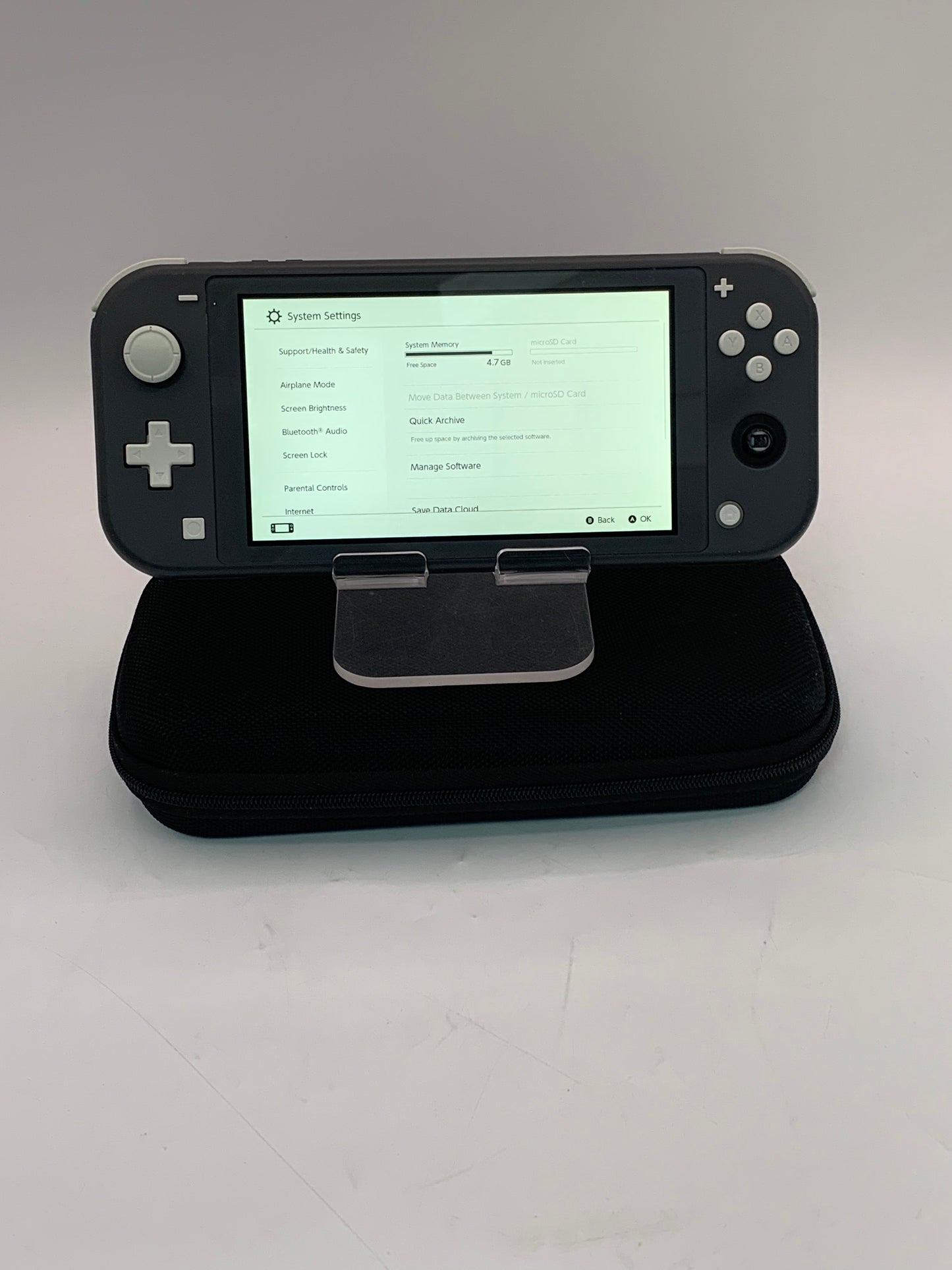 Nintendo Switch Lite Gray HDH-001 2019 Video Game Console Broken Joycon