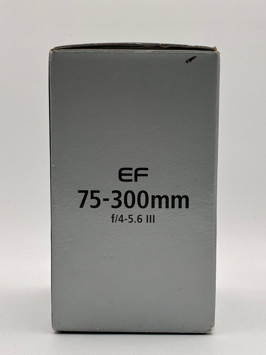 Canon Camera Zoom Lens EF 75-300mm 1:4-5.6 III Telephoto Lens Tested Free Shipping!