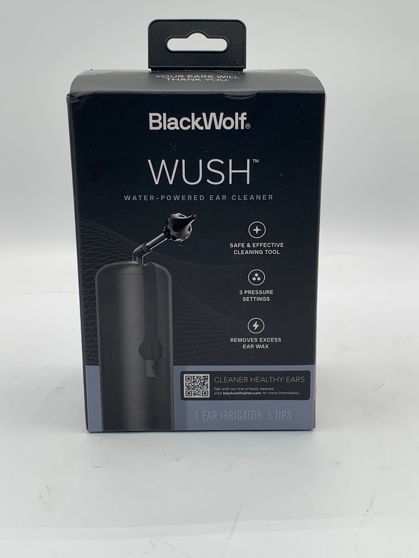 BlackWolf Wush 2.0 Powered Ear Cleaner USB Rechargeable New
