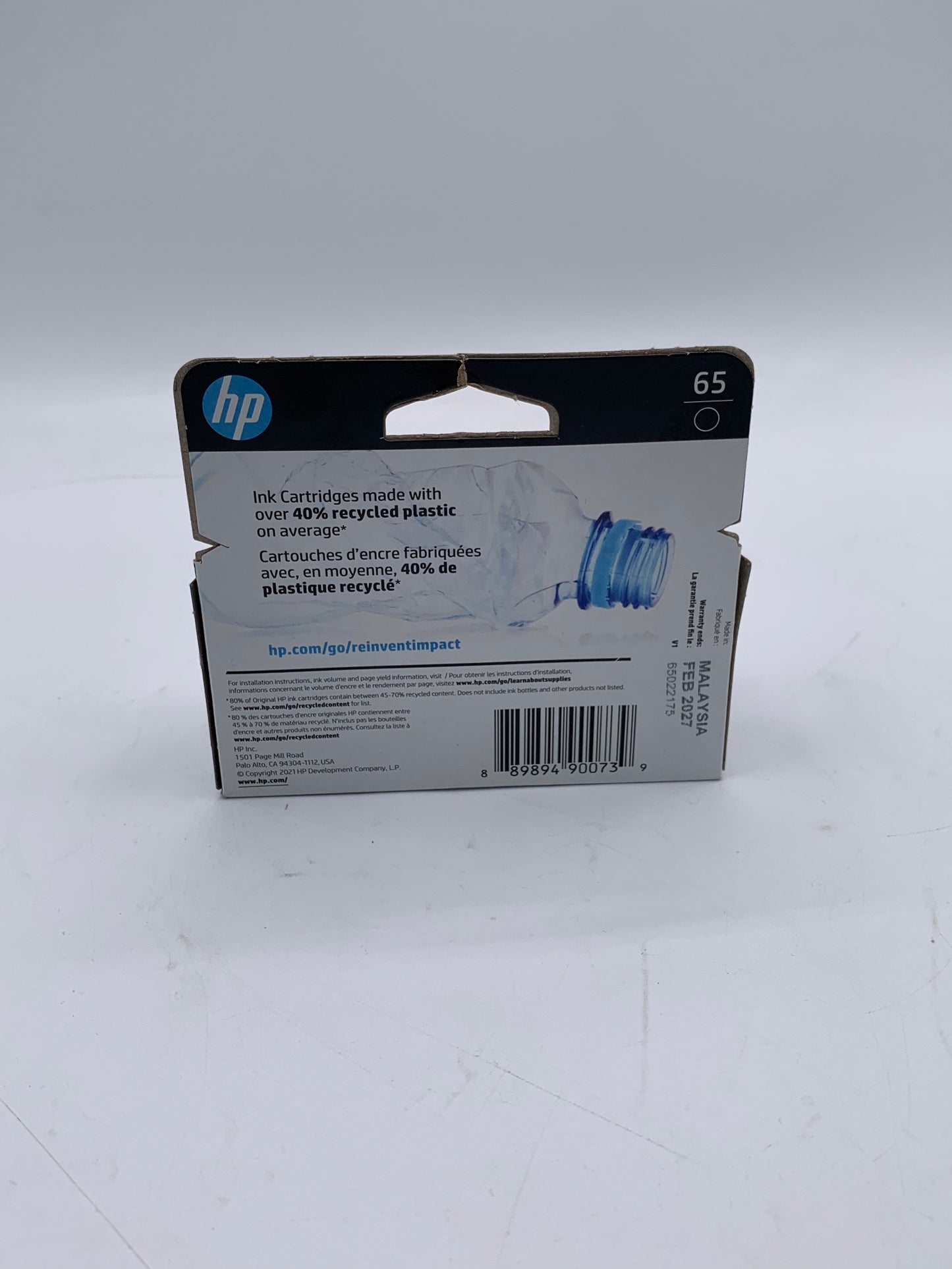 Original Genuine HP 65 Black Printer Ink Cartridge - New In Box OEM
