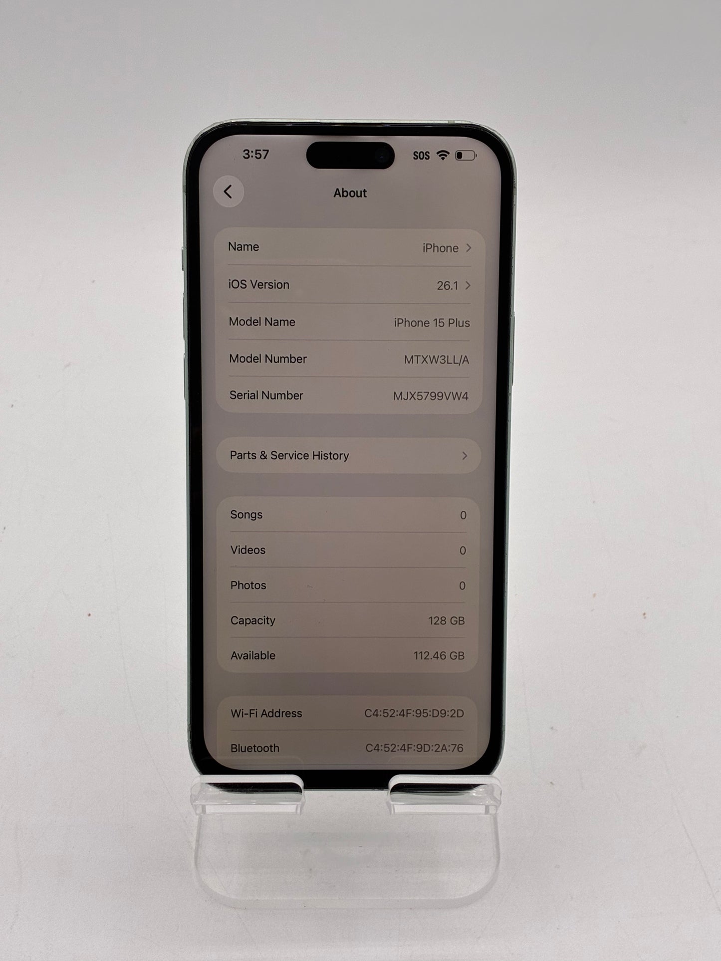 Unlocked Apple iPhone 15 Plus 6.7 inch 128GB Cracked Back