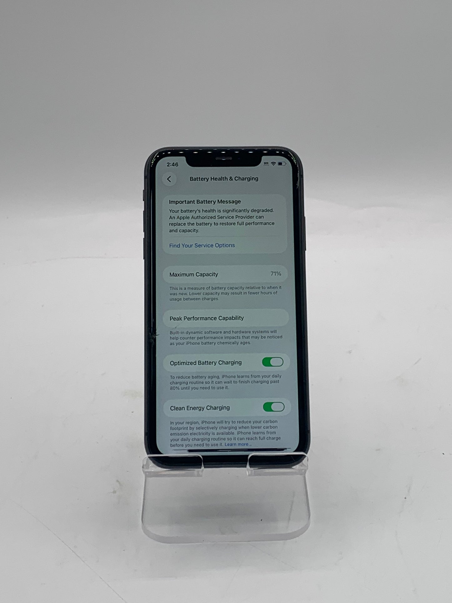 Unlocked Apple iPhone 11 128GB A2111 MWKU2LL/A Black