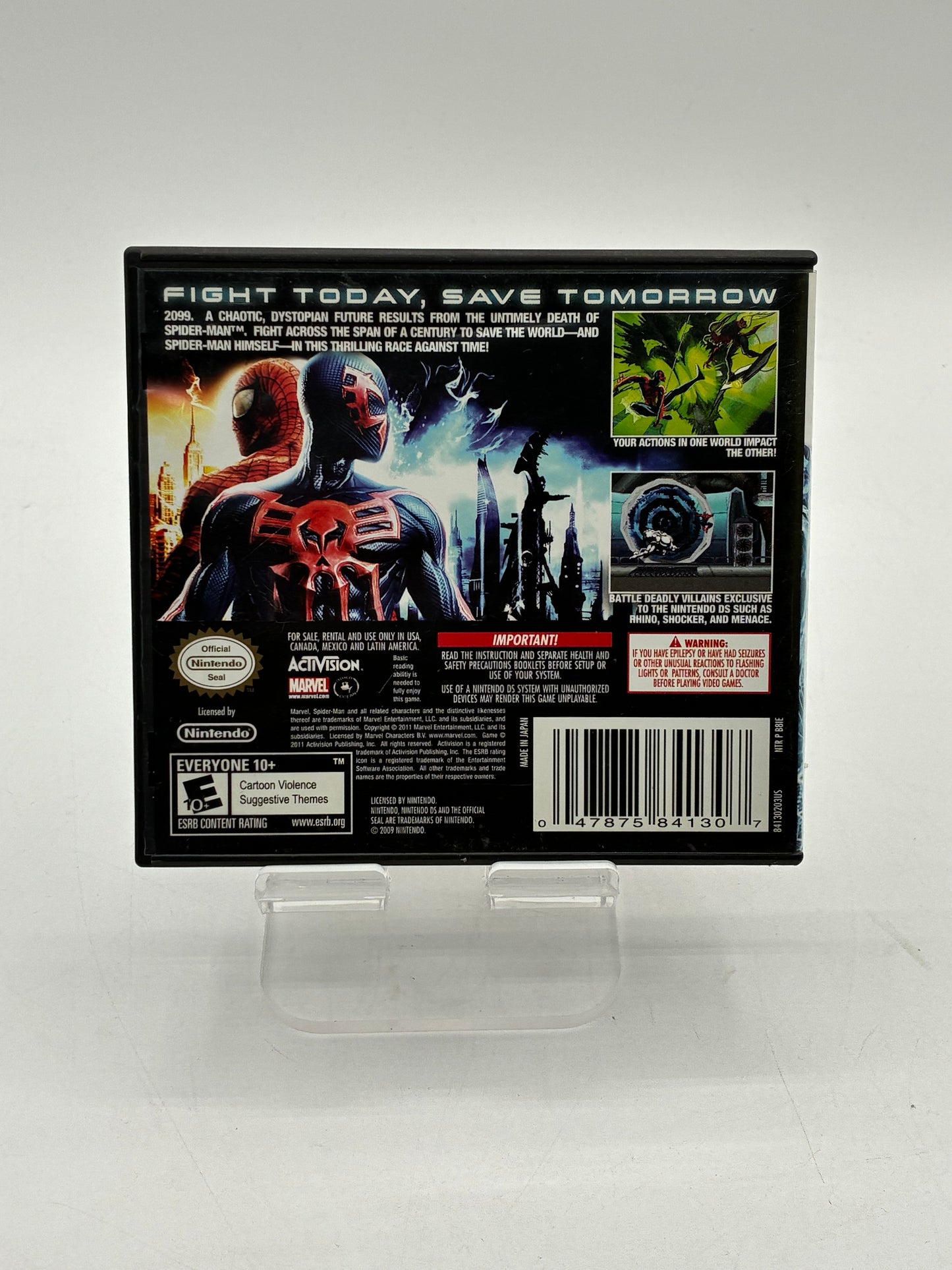 Nintendo DS Spiderman: Edge of Time - Free Shipping!