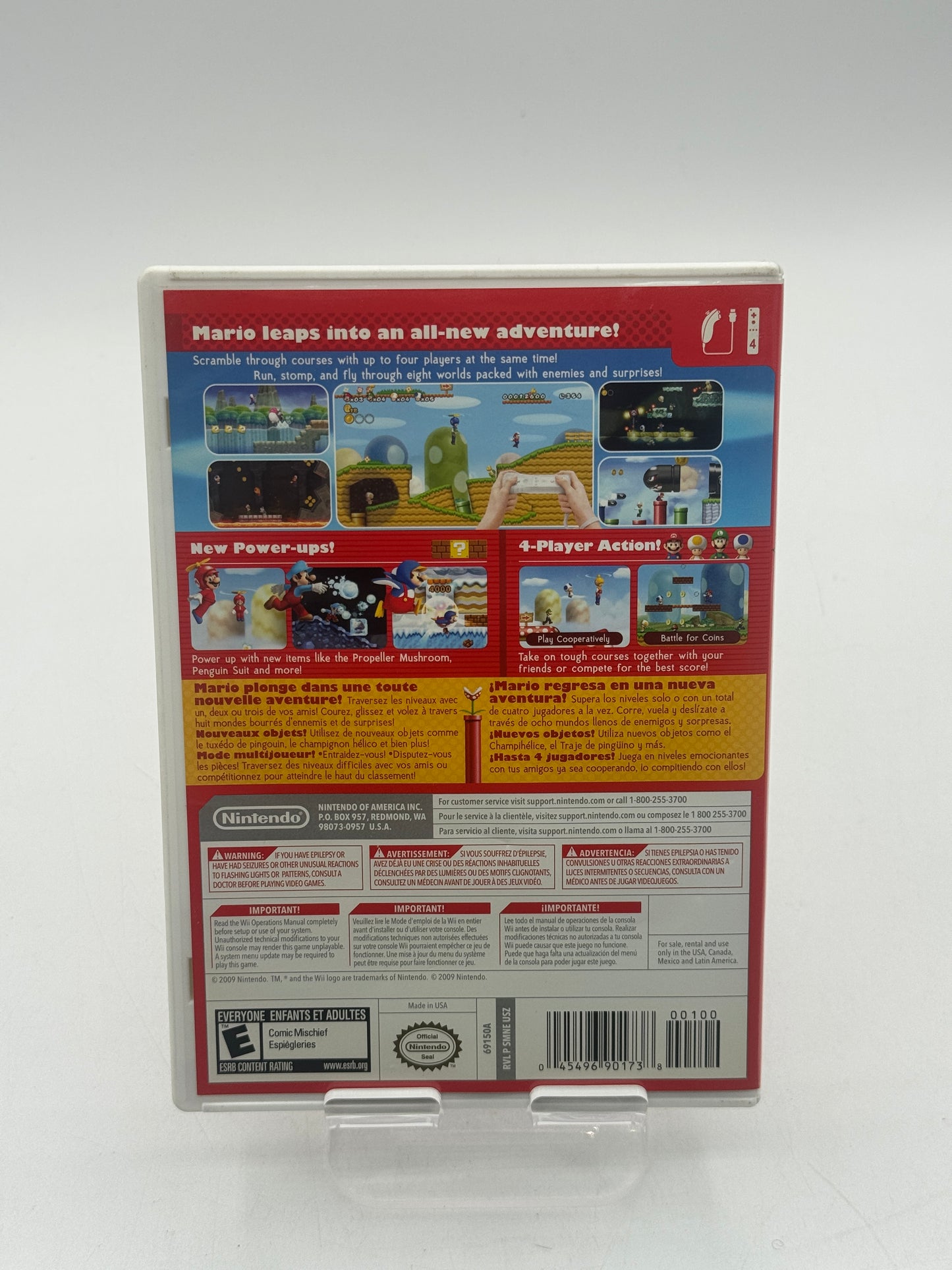 New Super Mario Bros. Wii - Nintendo Wii - TESTED AND WORKING