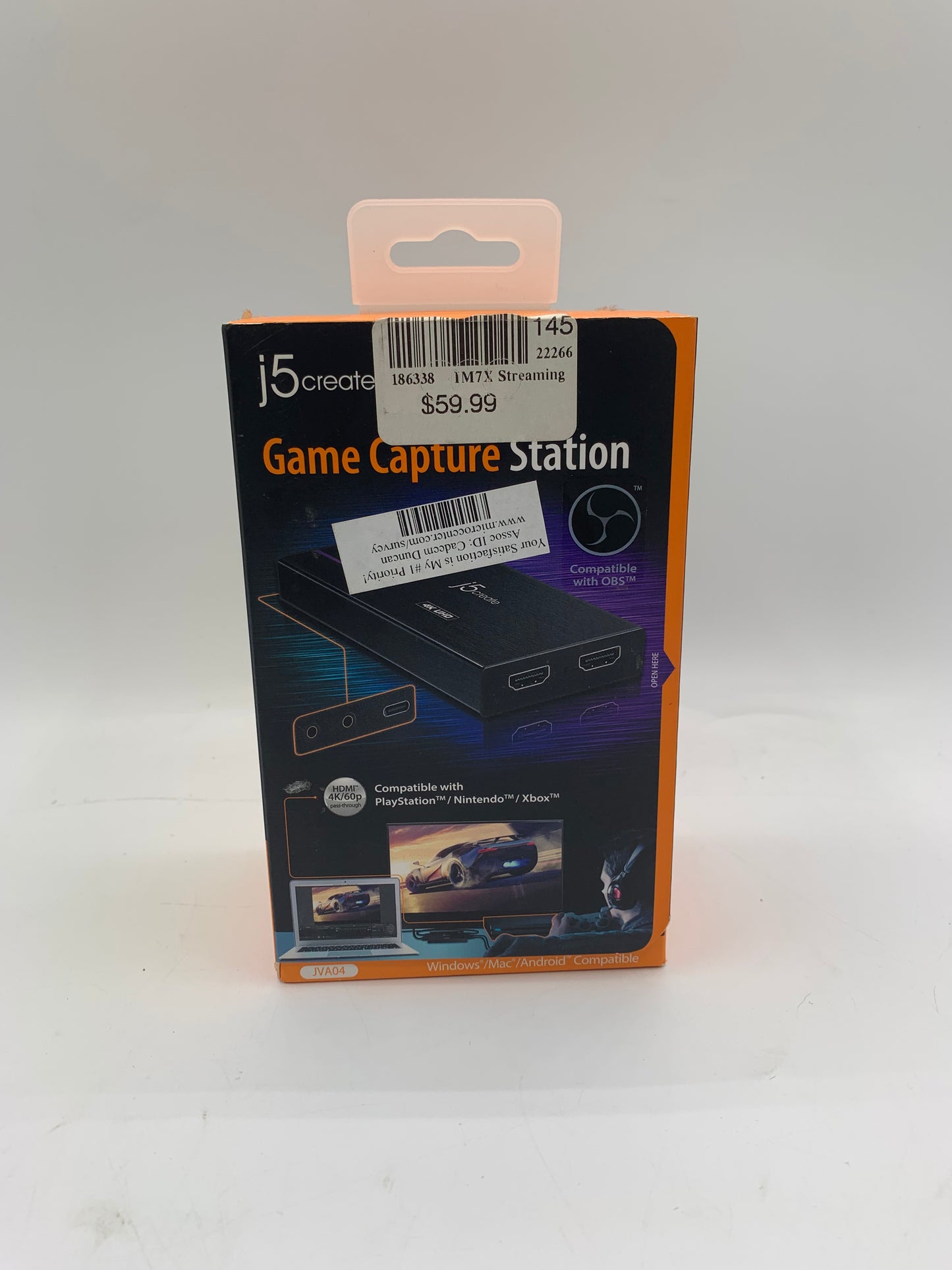 j5create 4K UHD Video Game Capture Station