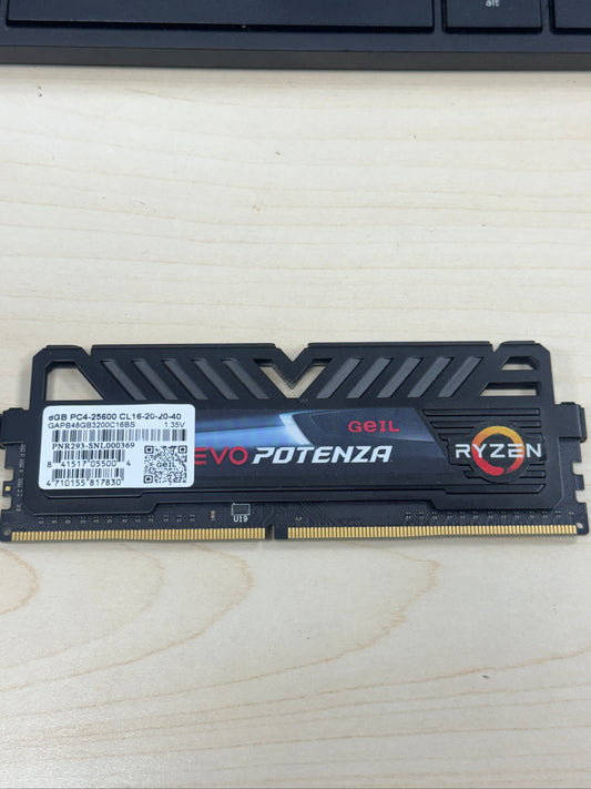 GEIL EVO POTENZA 8 GB DDR4 DESKTOP RAM PC4-25600 GAPB48GB3200C16BS