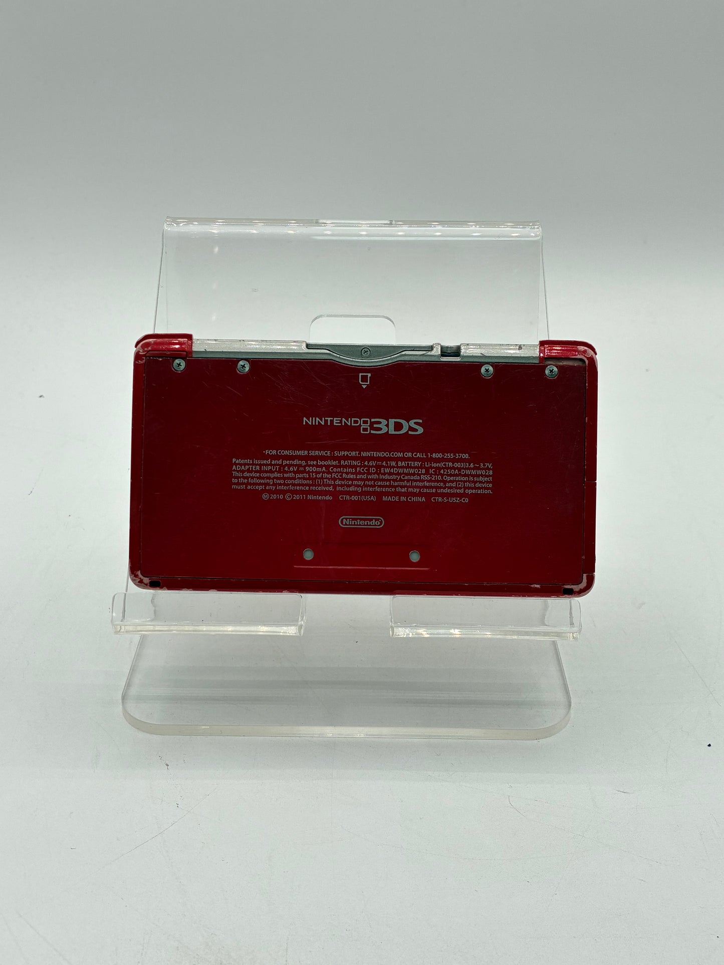 Nintendo 3DS 2011 Red CTR-001 Video Game System No Power