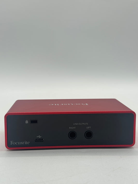 Focusrite Scarlett Solo 3rd Gen Pro Audio Interface Red Tested Free Shipping