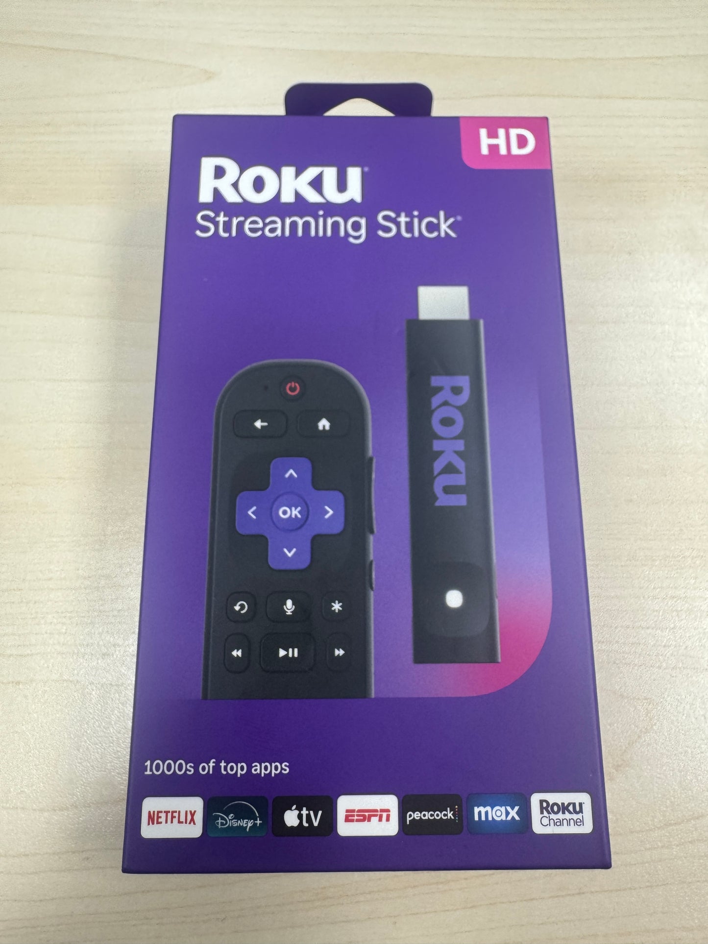 Roku Streaming Stick HD Media Player with Voice Remote 2025 Model Free Shipping